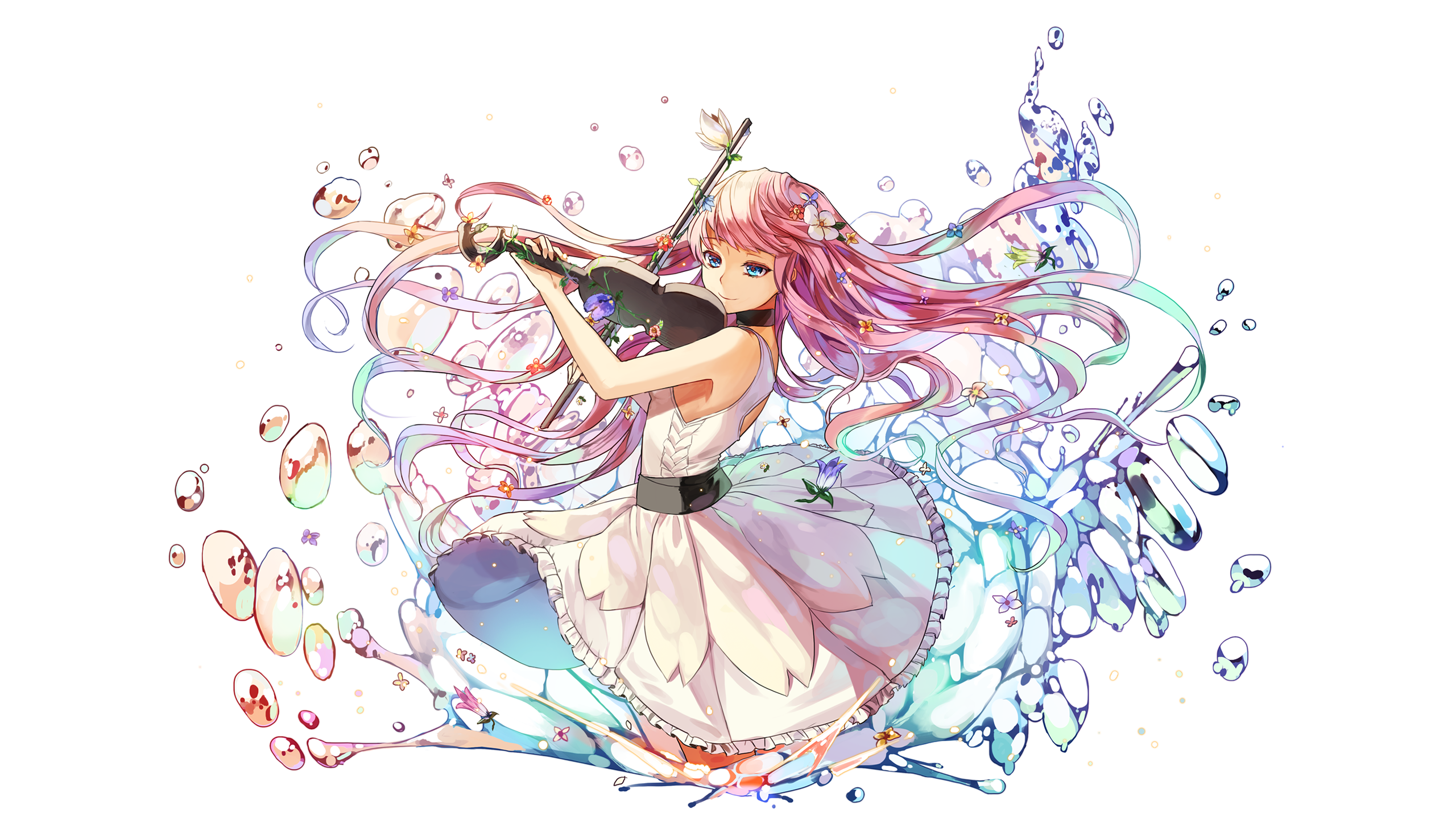 Anime Girl Playing Violin Wallpapers