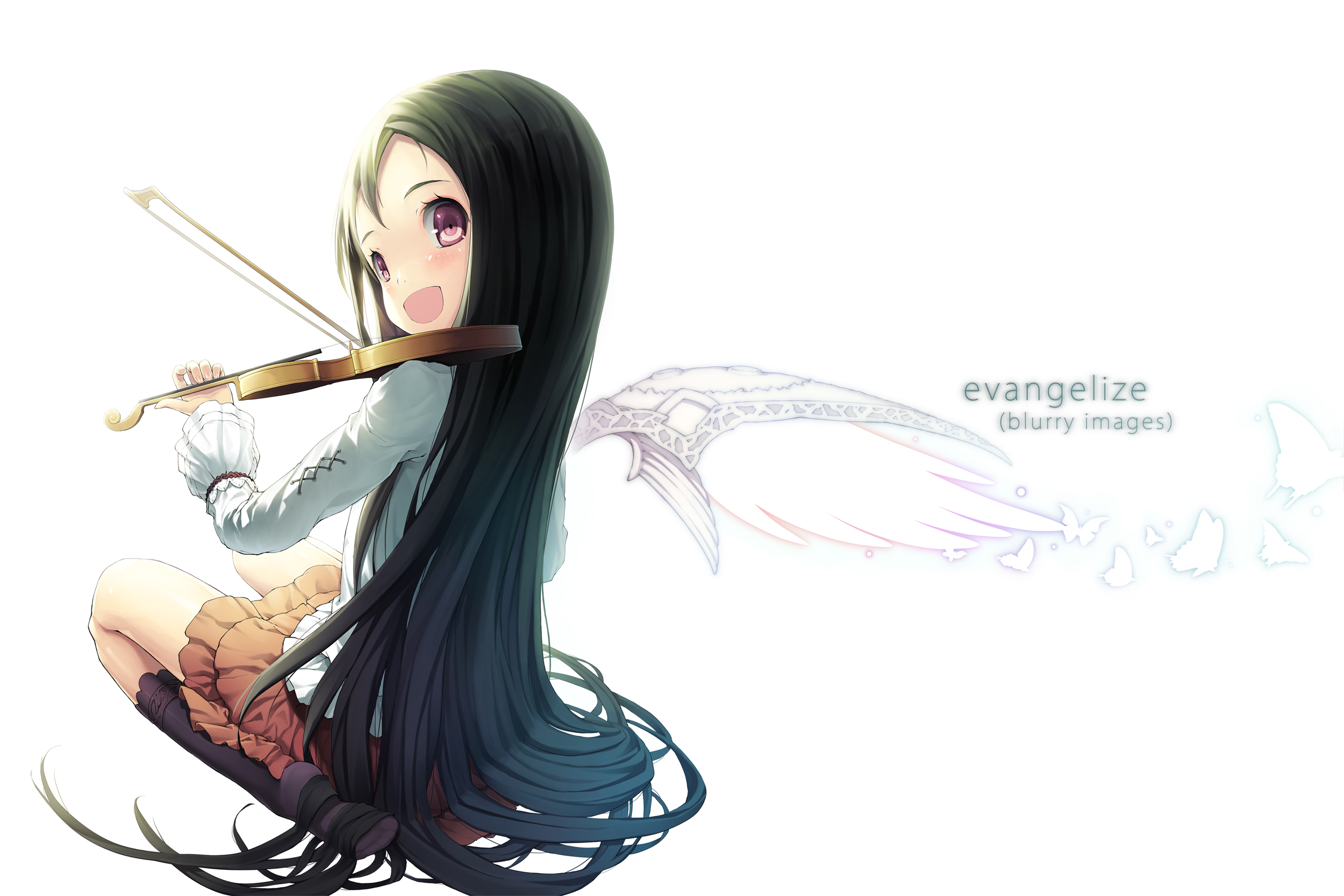 Anime Girl Playing Violin Wallpapers