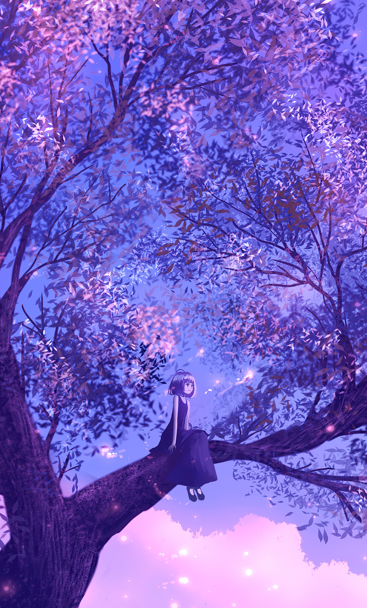 Anime Girl Purple Wallpapers