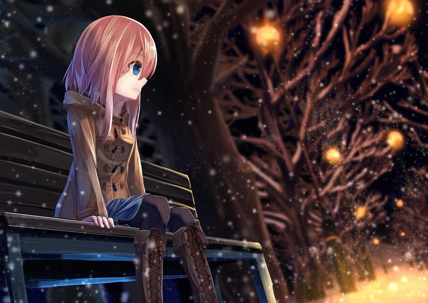 Anime Girl Sad Alone Wallpapers