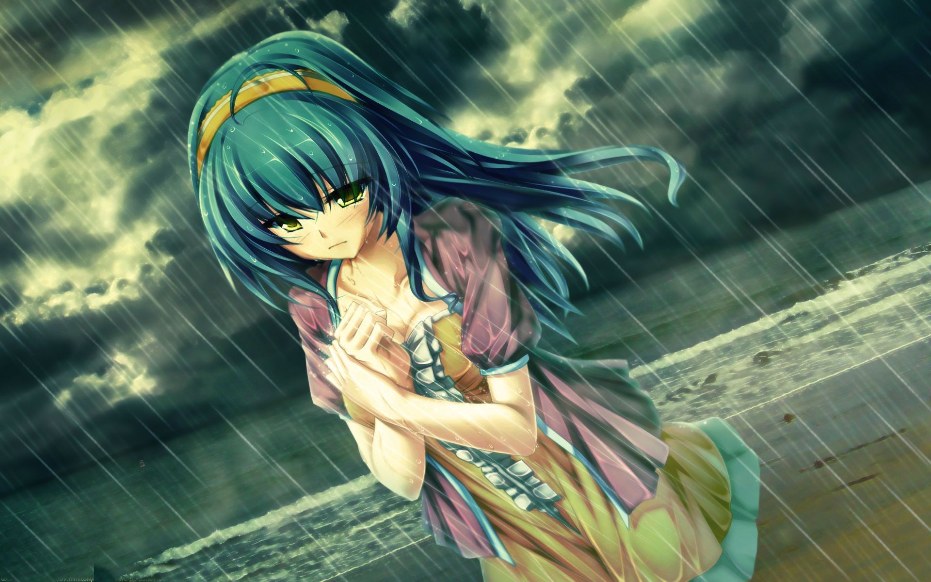 Anime Girl Sad Alone Wallpapers