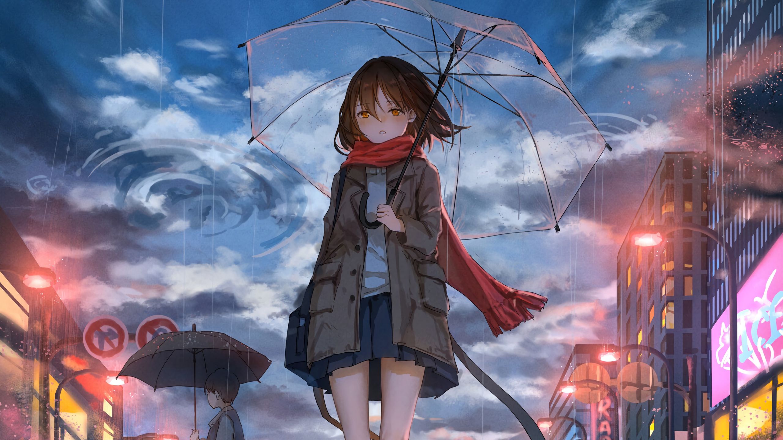 Anime Girl Sad Rain Wallpapers