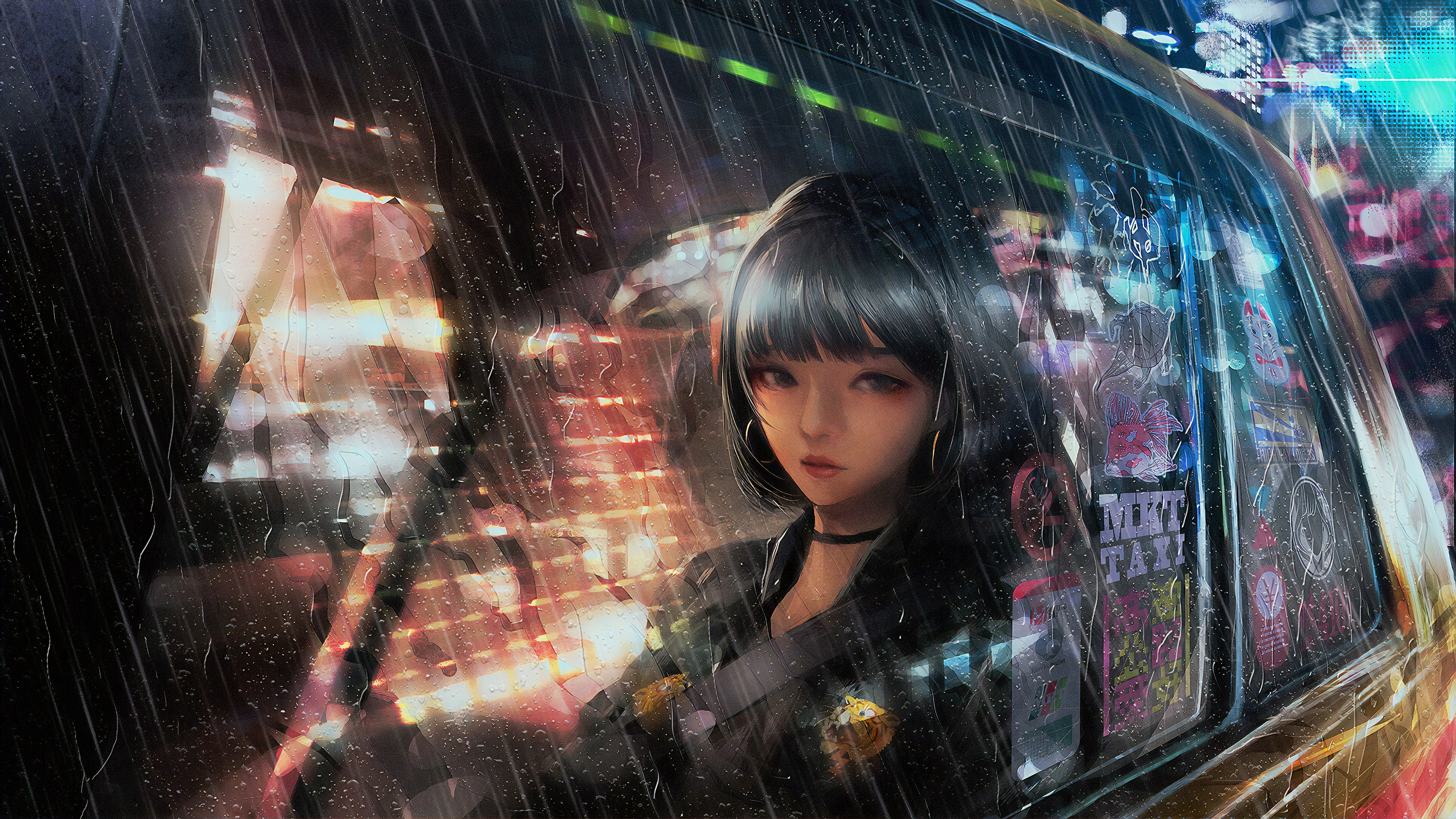 Anime Girl Sad Rain Wallpapers
