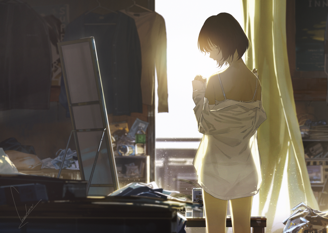 Anime Girl Short Hair Wallpapers