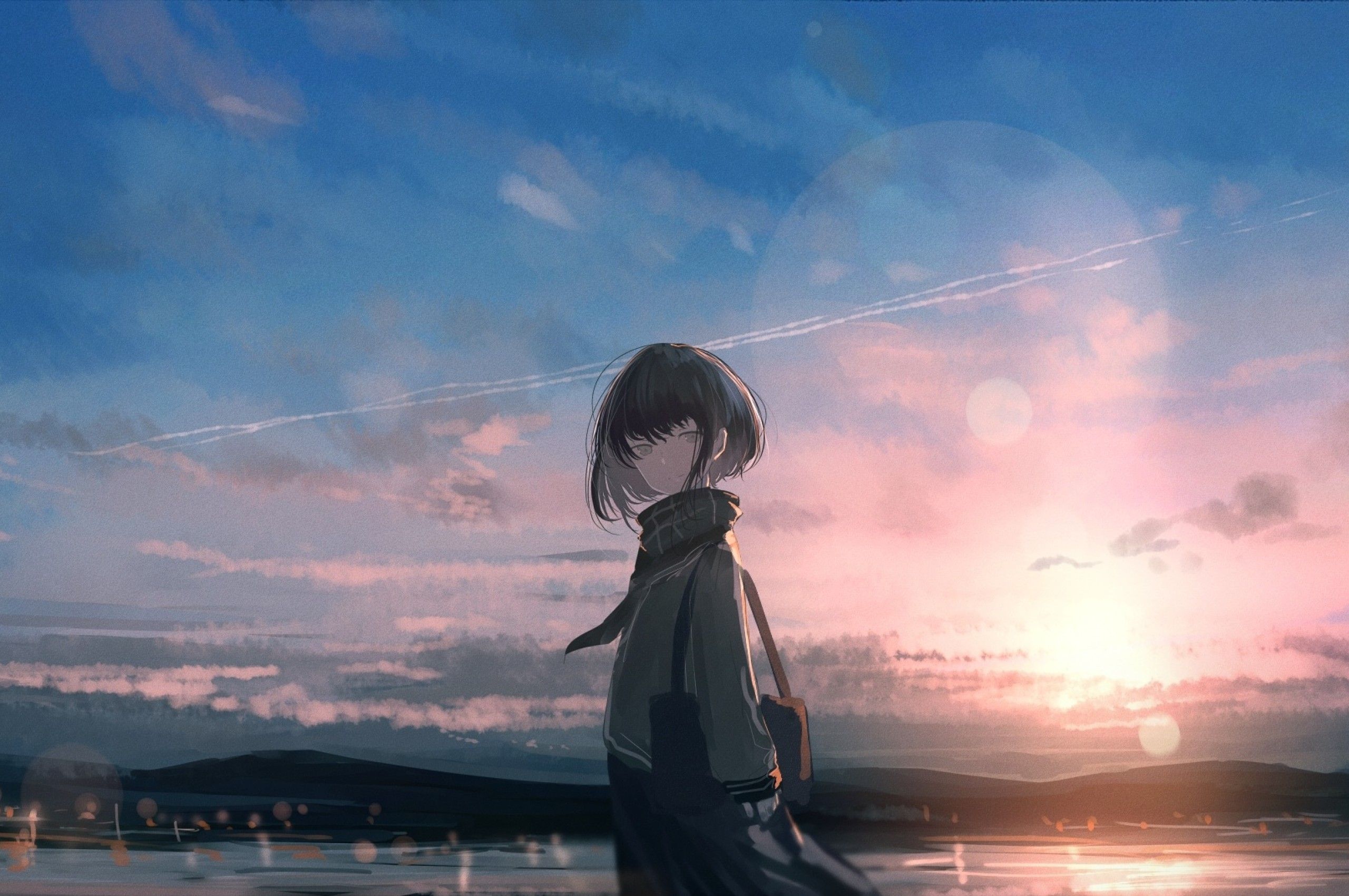 Anime Girl Sky Wallpapers