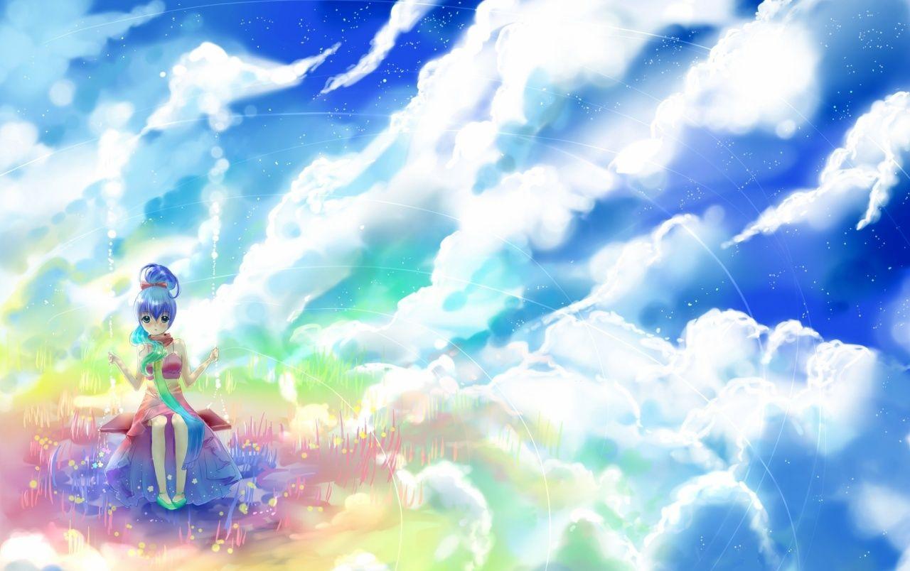 Anime Girl Sky Wallpapers