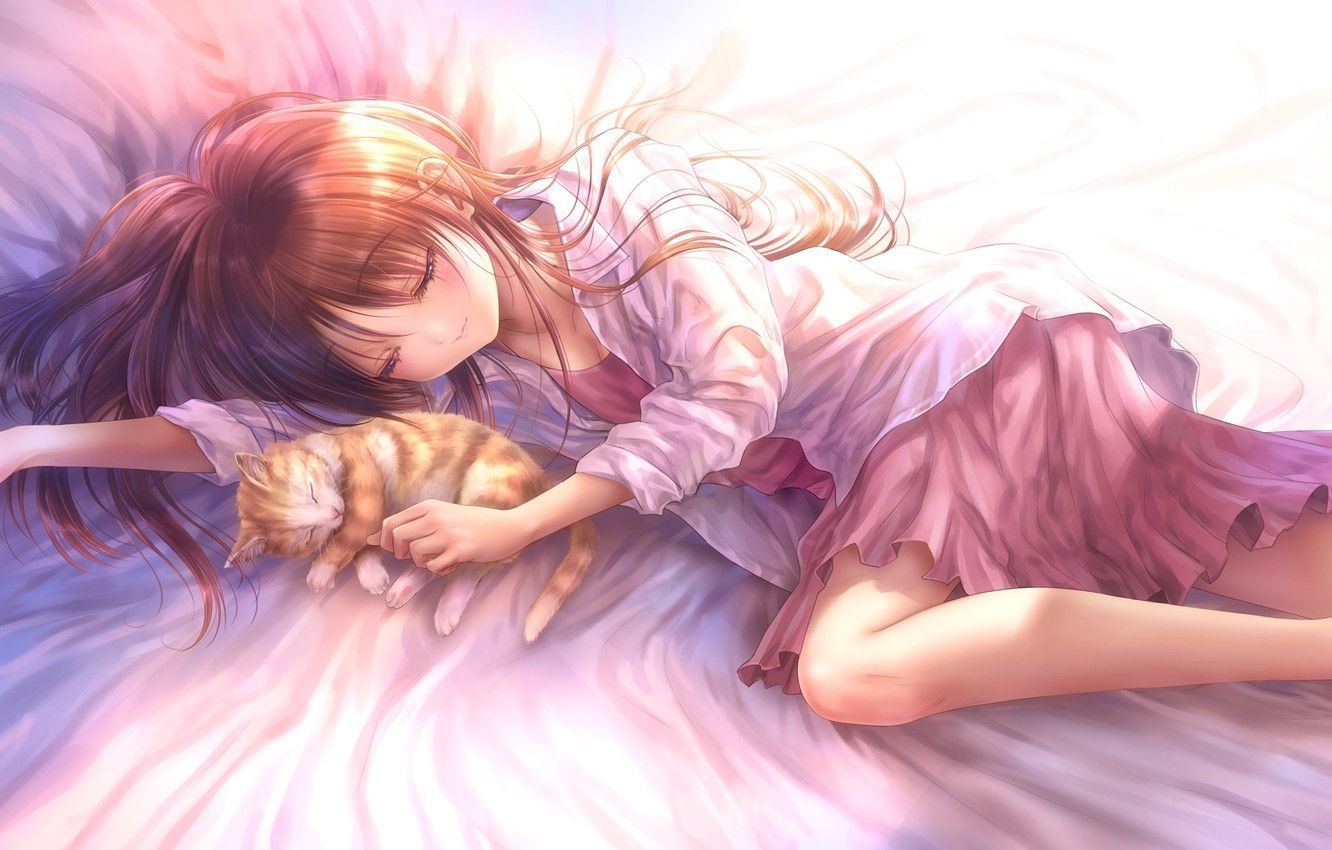 Anime Girl Sleeping Wallpapers