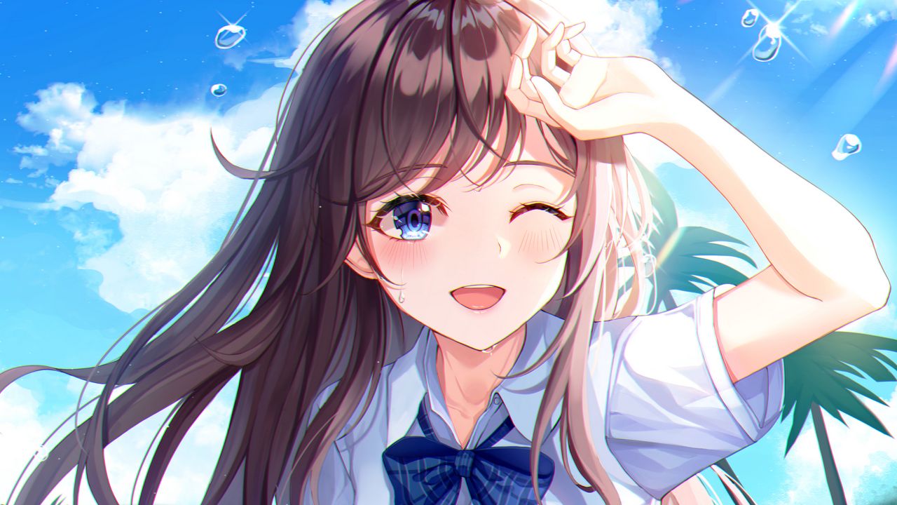 Anime Girl Smile Wallpapers