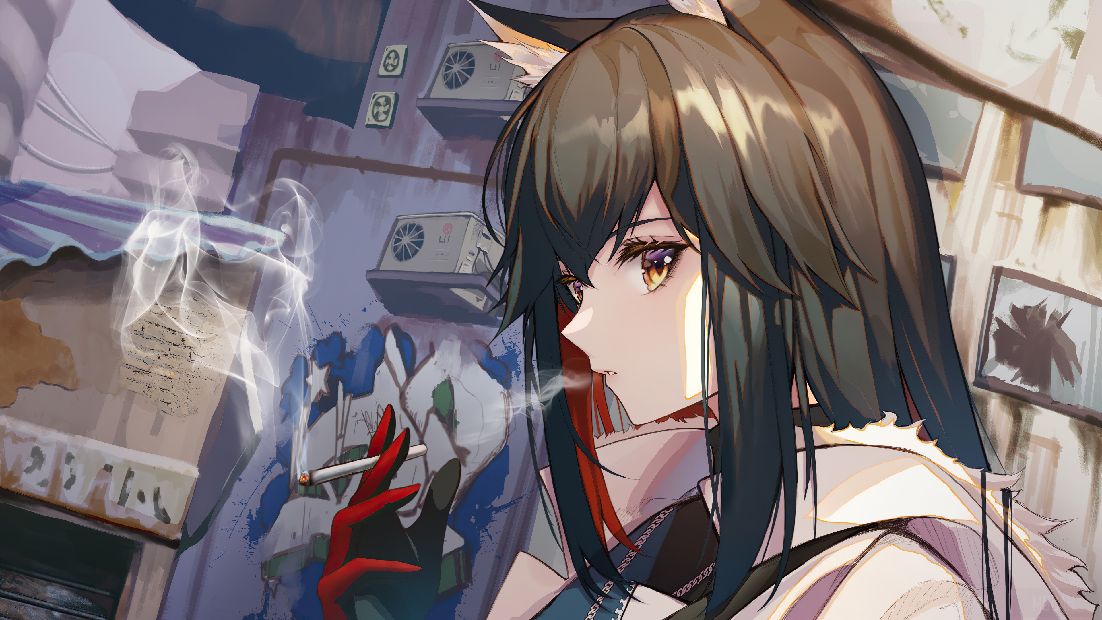 Anime Girl Smoking Wallpapers