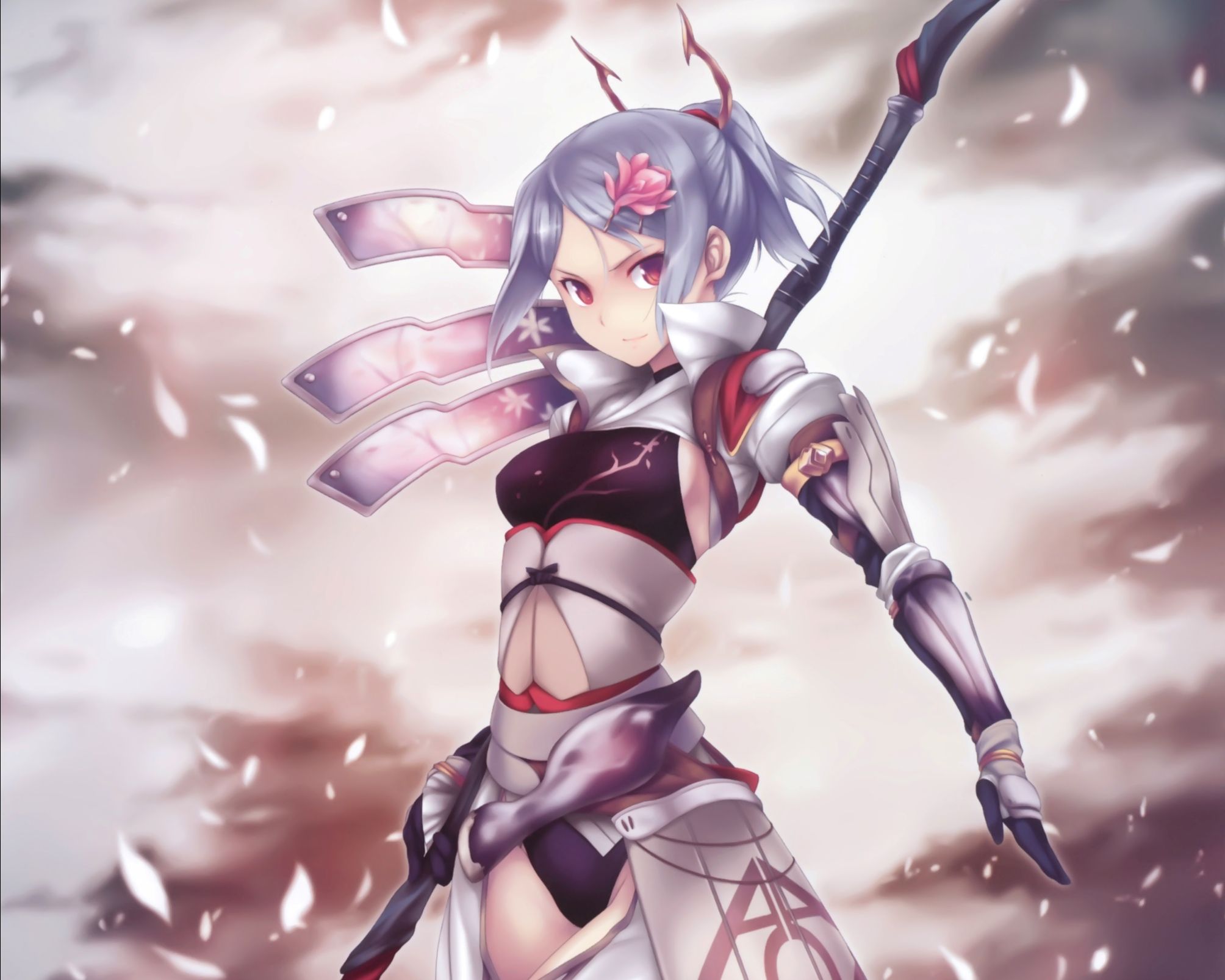 Anime Girl Warrior Phone Wallpapers