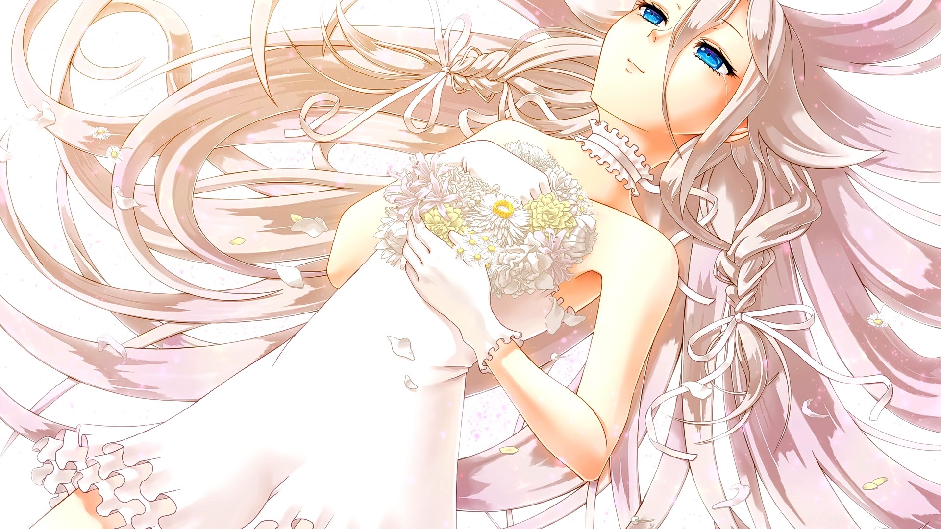 Anime Girl Wedding Dress Wallpapers