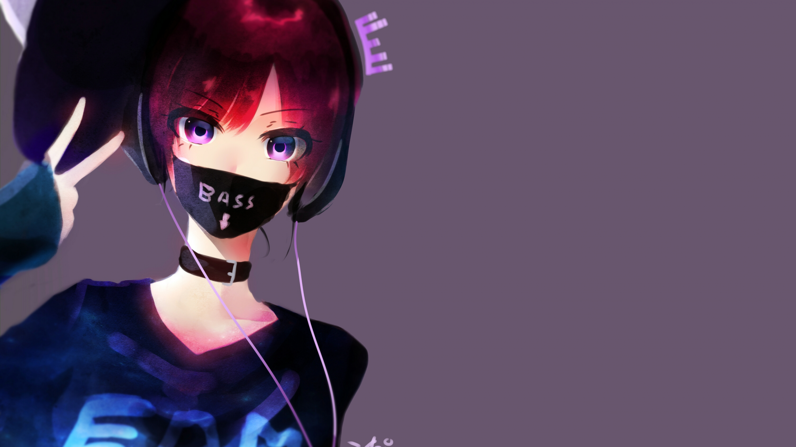 Anime Girl With Headphones Wallpapers