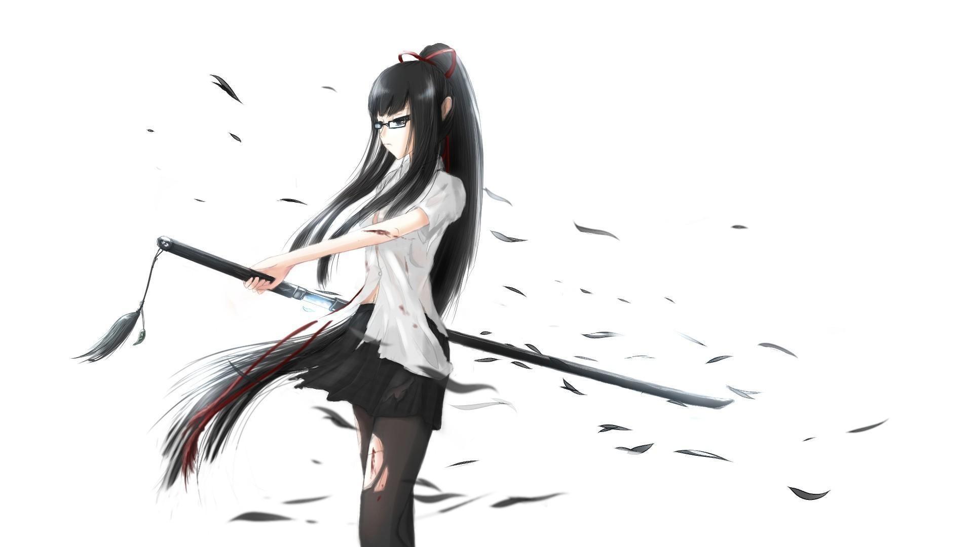 Anime Girl With Katana Wallpapers