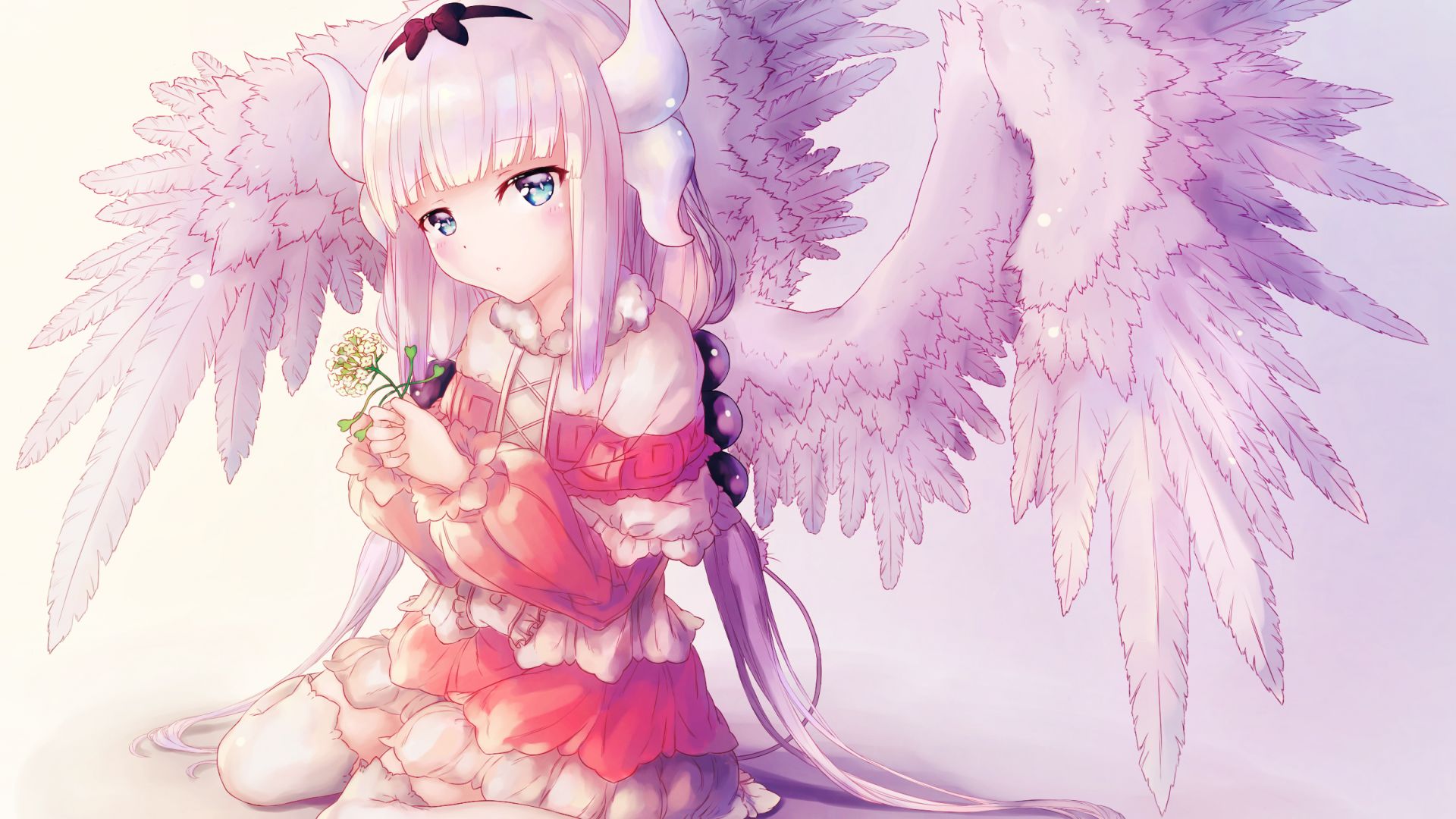 Anime Girl With Wings Wallpapers