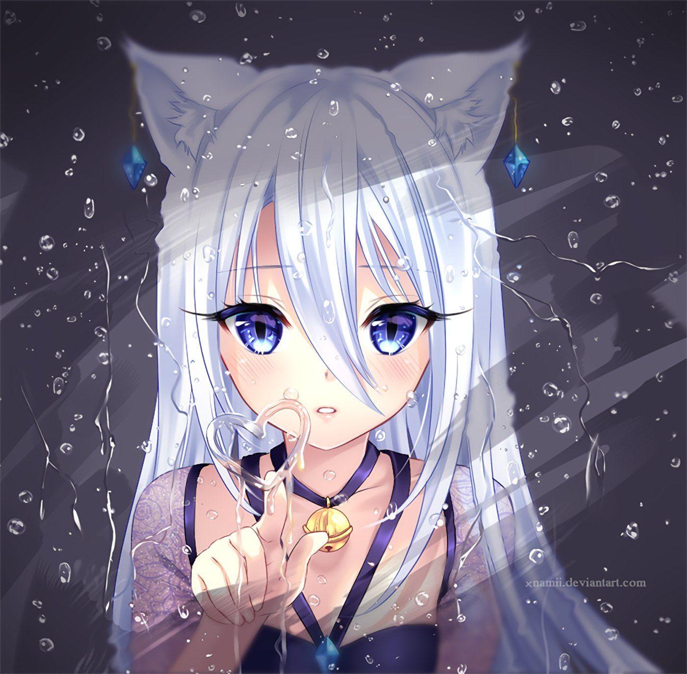 Anime Girl With Wolf Ears Wallpapers