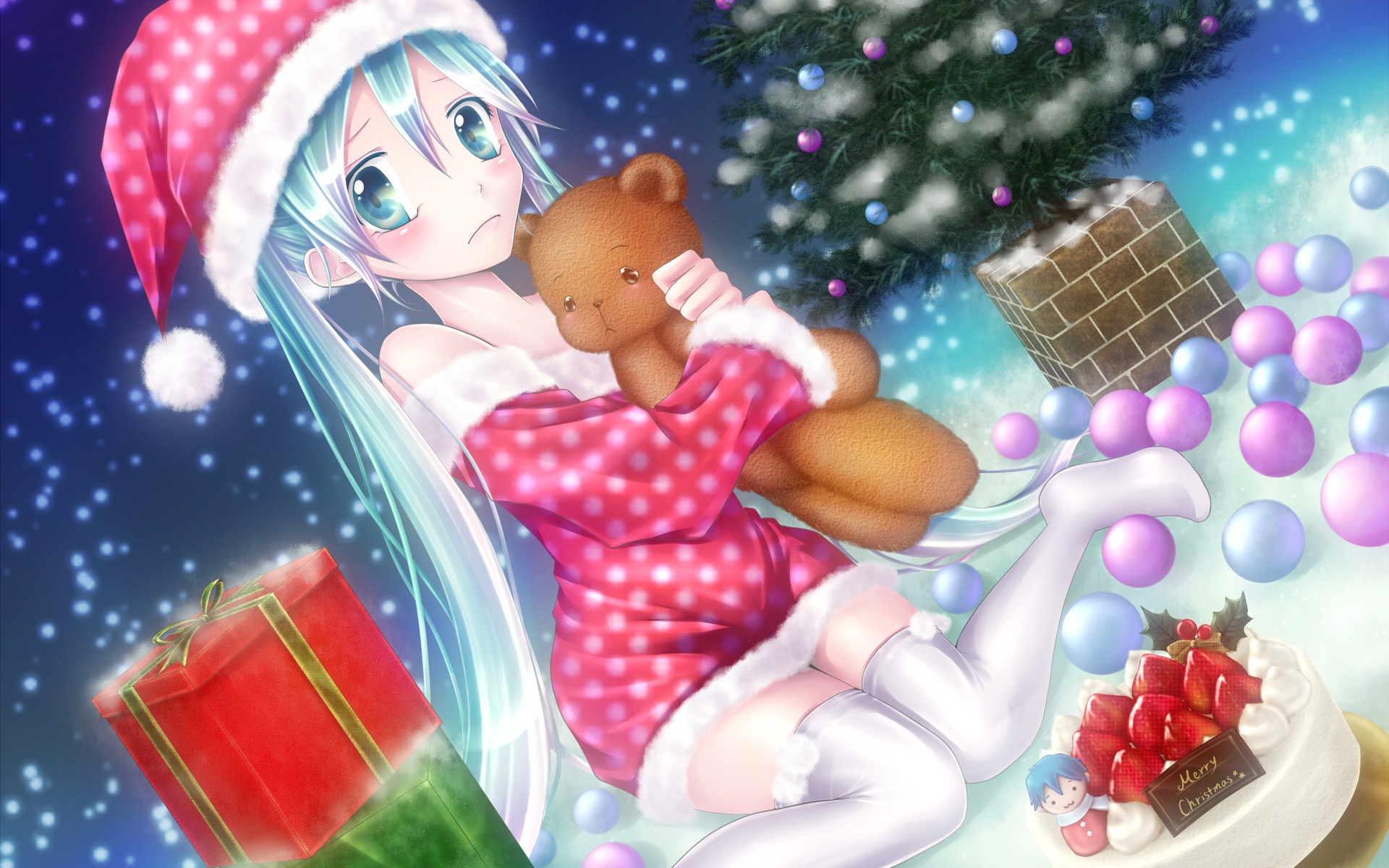 Anime Girls Christmas Wallpapers