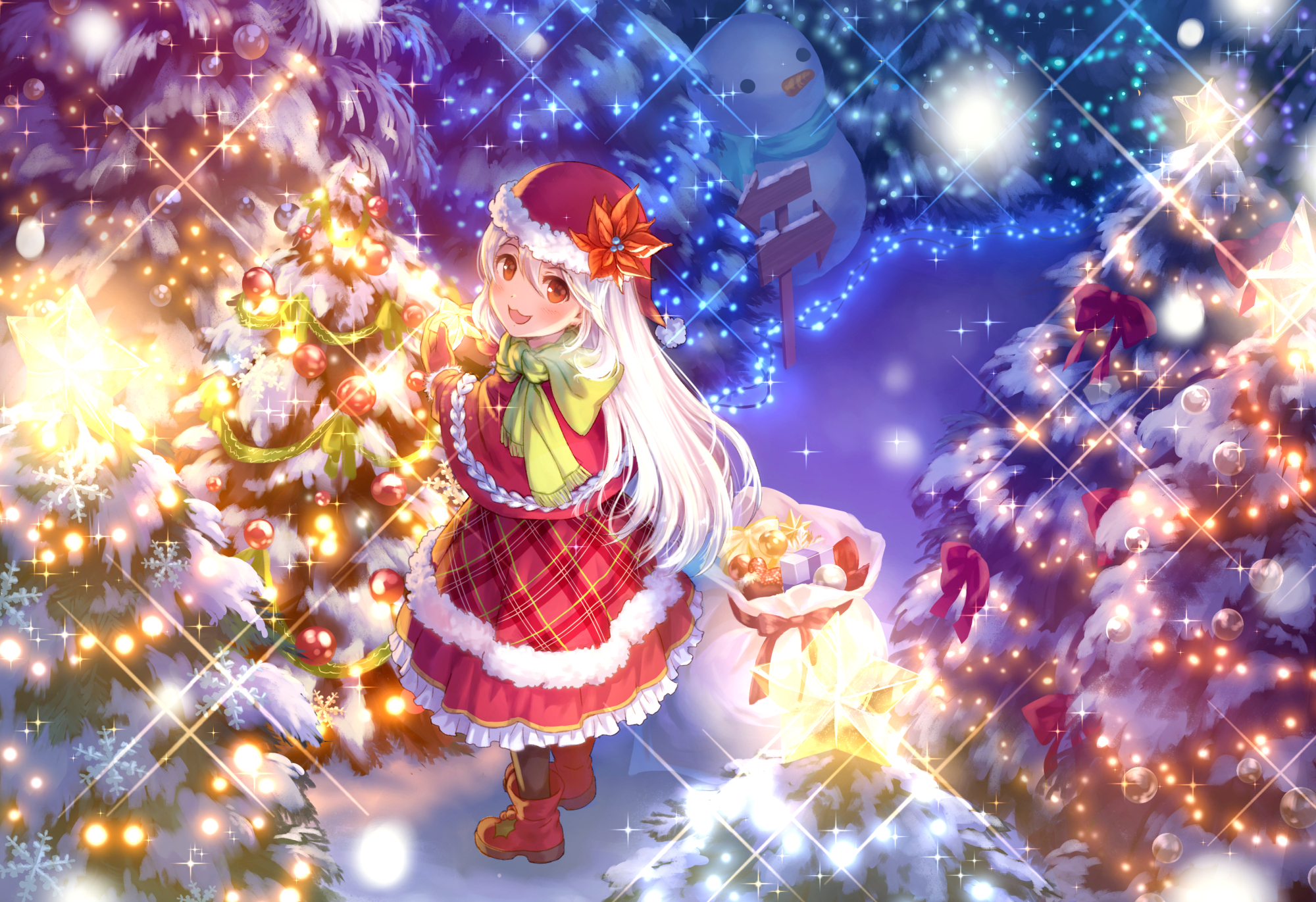 Anime Girls Christmas Wallpapers