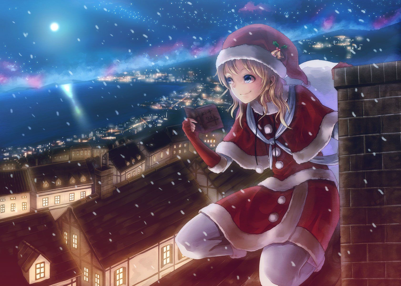 Anime Girls Christmas Wallpapers