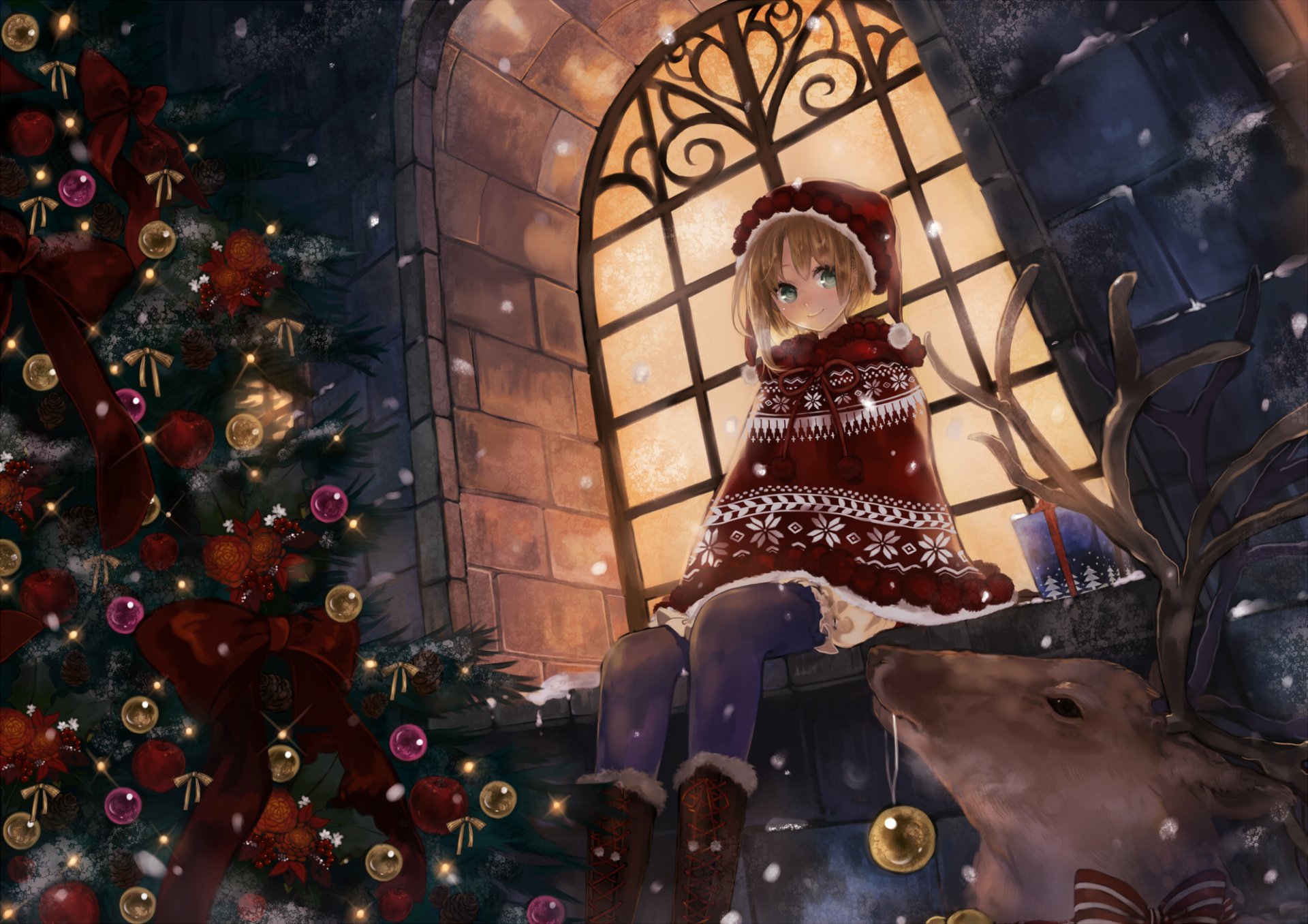 Anime Girls Christmas Wallpapers