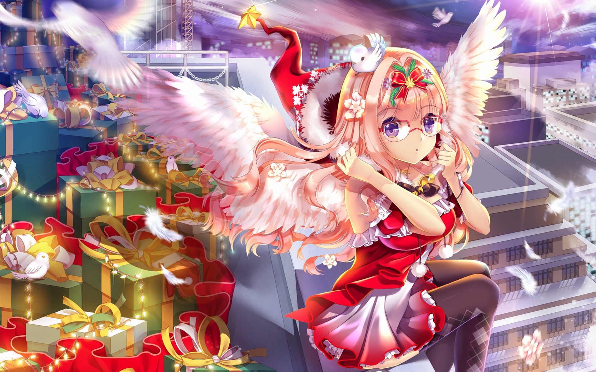 Anime Girls Christmas Wallpapers