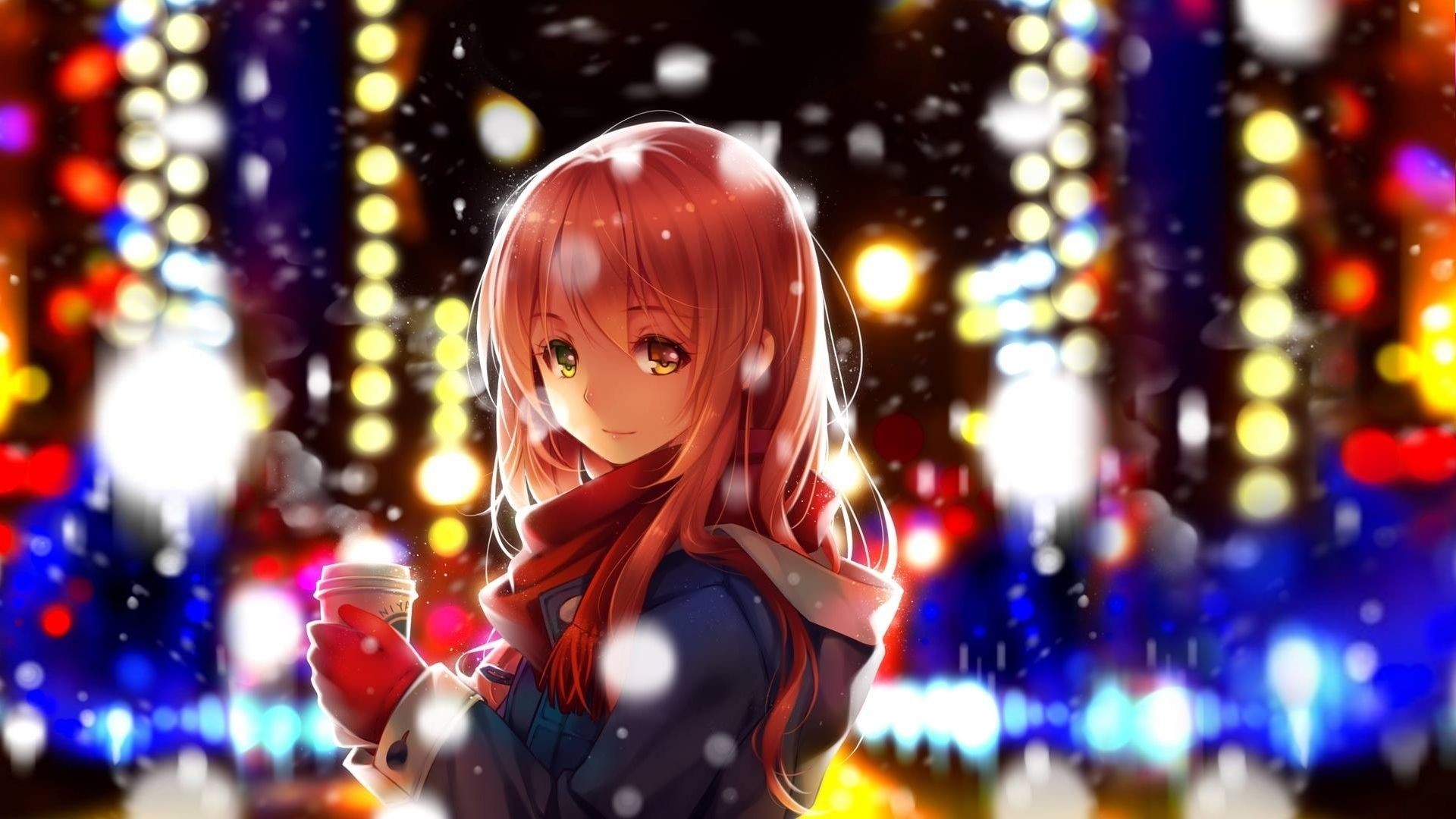 Anime Girls Christmas Wallpapers