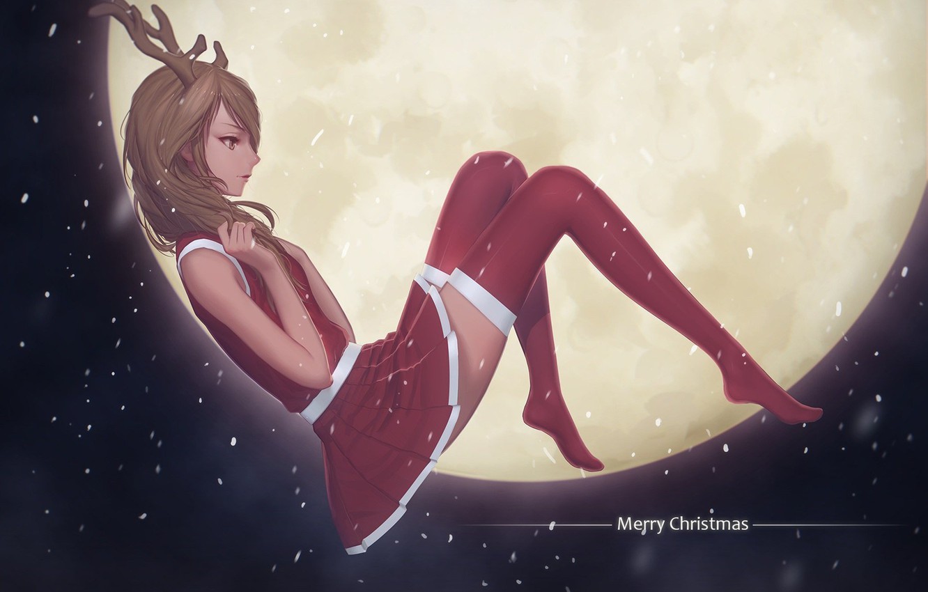 Anime Girls Christmas Wallpapers