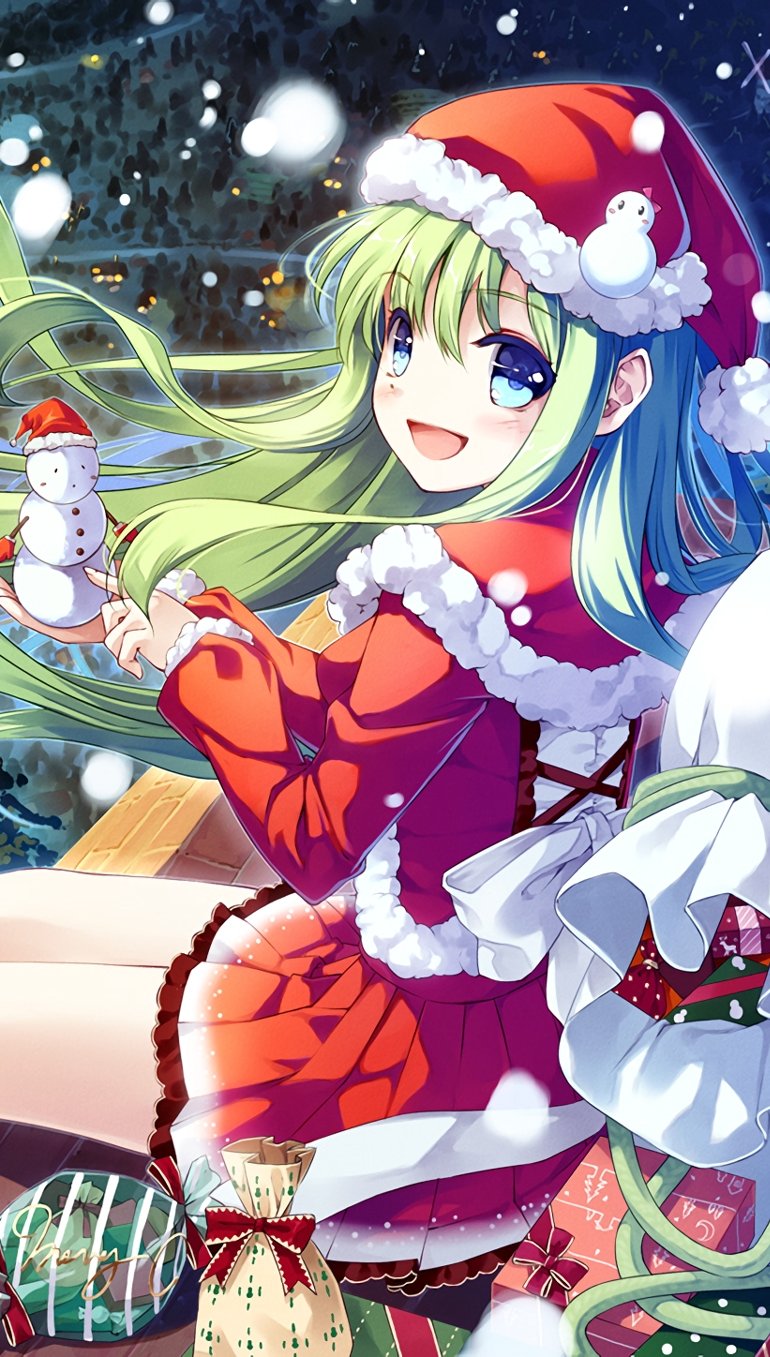 Anime Girls Christmas Wallpapers