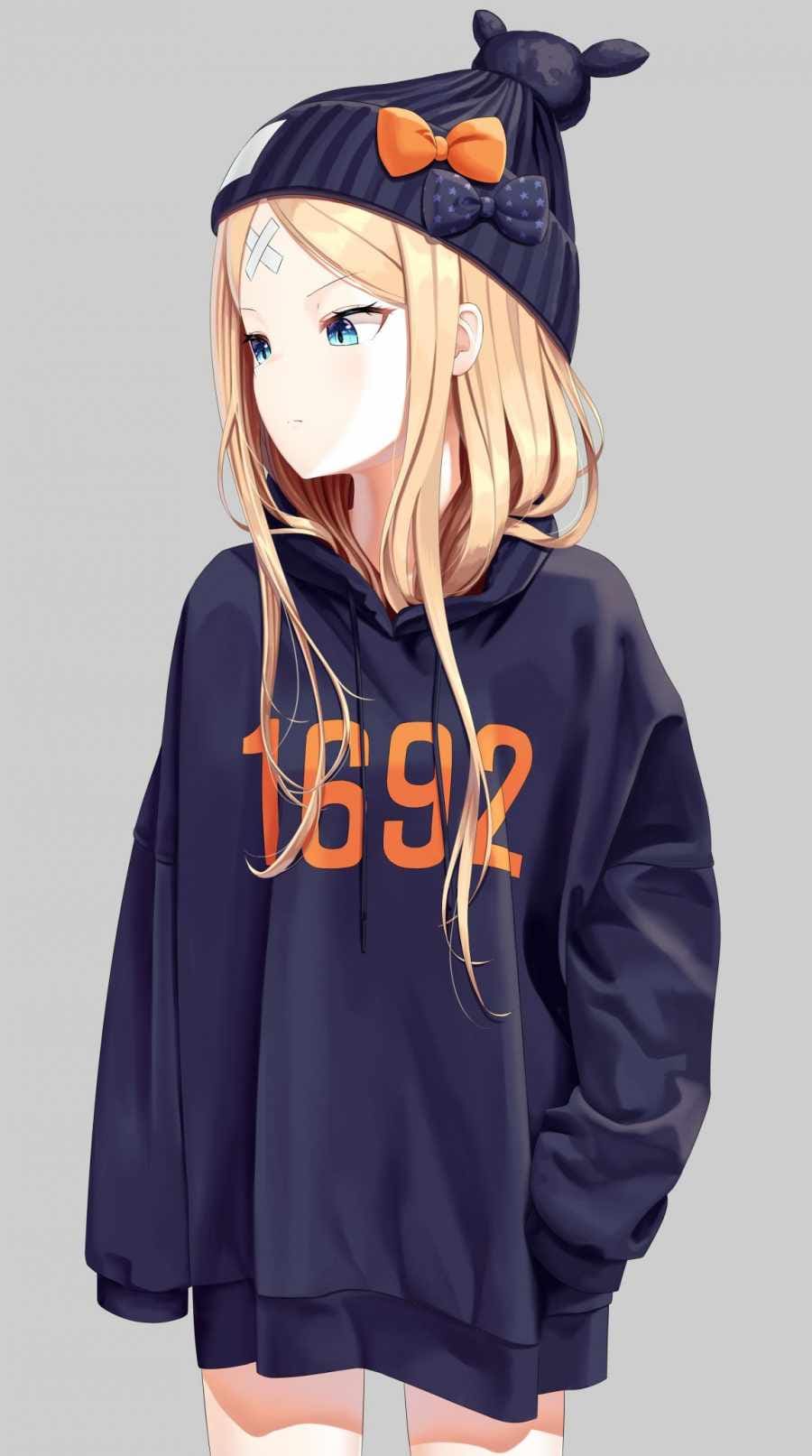 Anime Girls With Hoodies Wallpapers