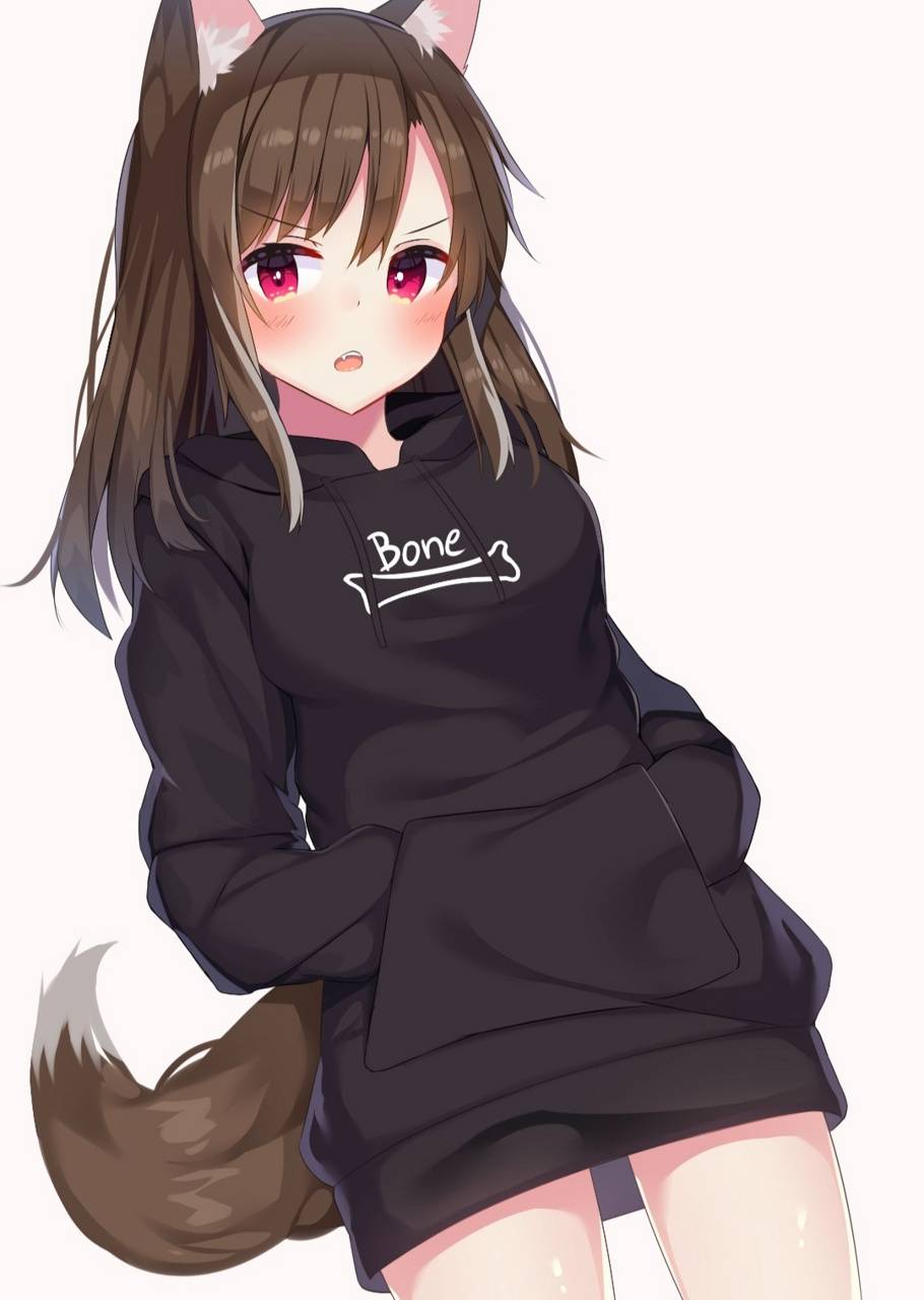 Anime Girls With Hoodies Wallpapers