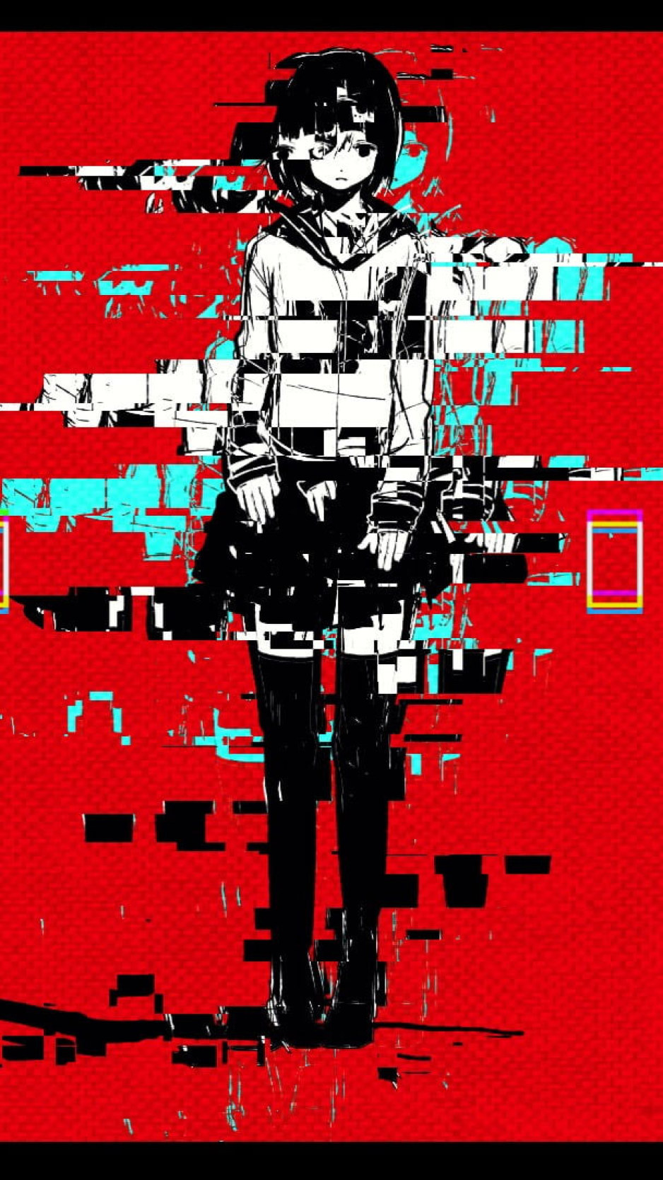 Anime Glitch Art Wallpapers