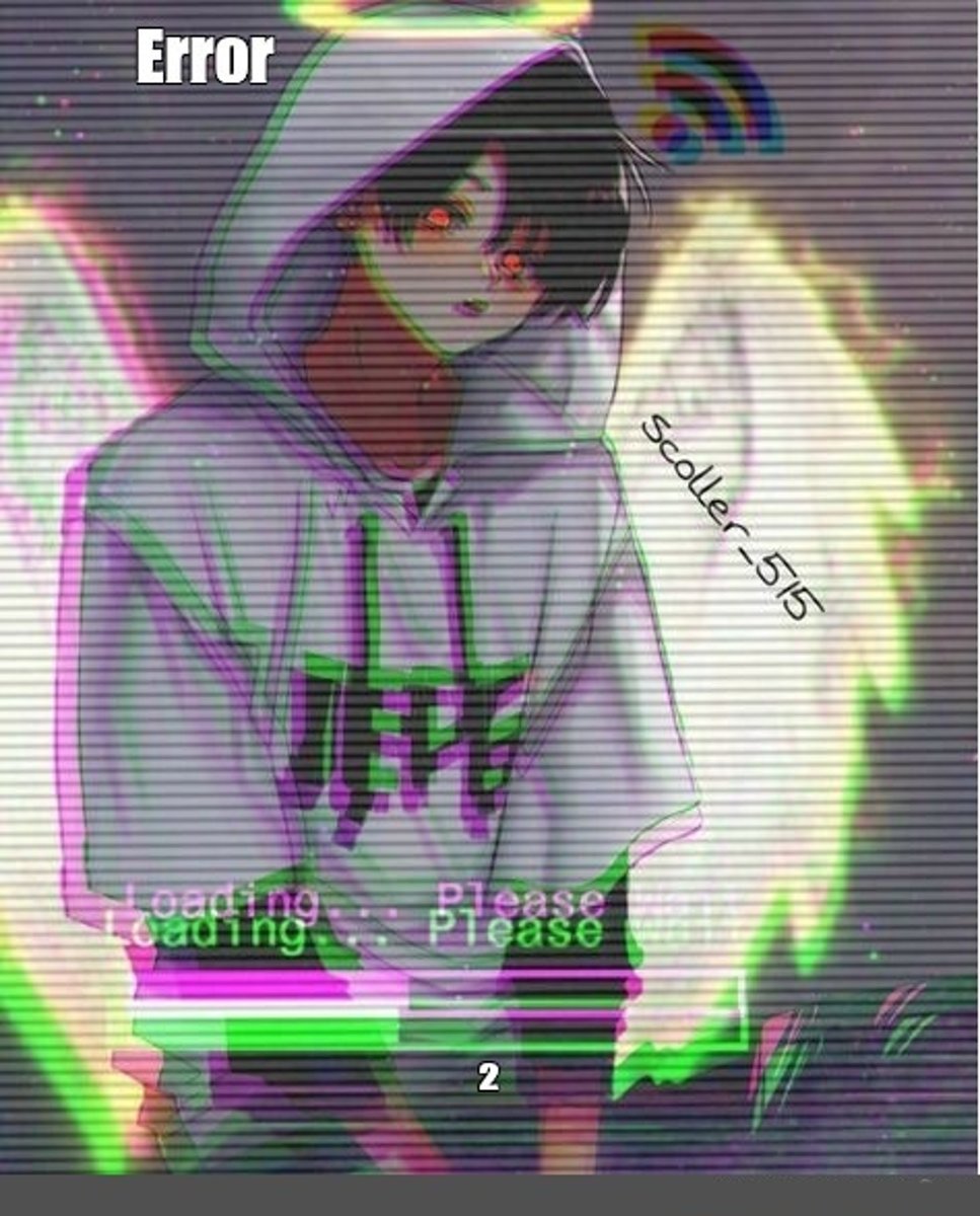 Anime Glitch Boy Wallpapers