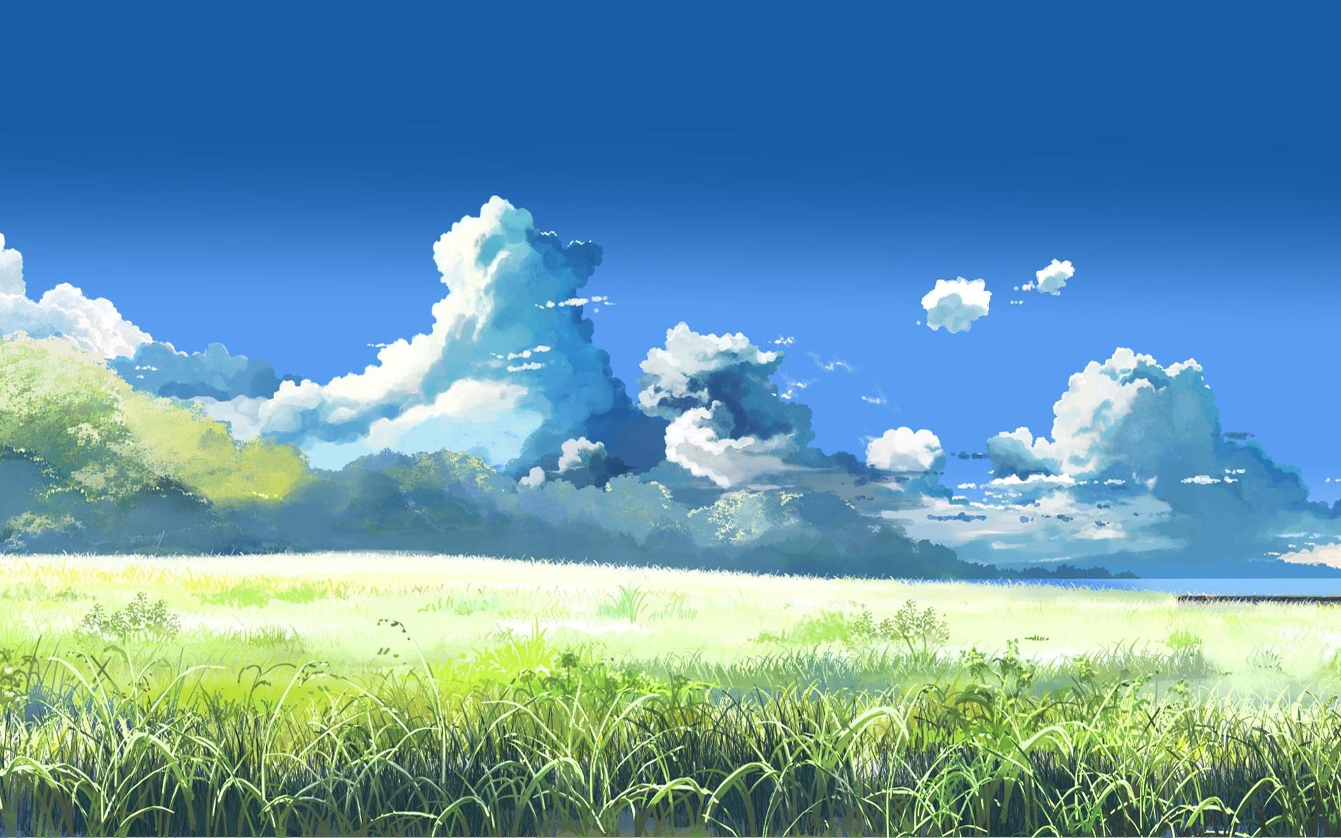 Anime Grass Field Wallpapers