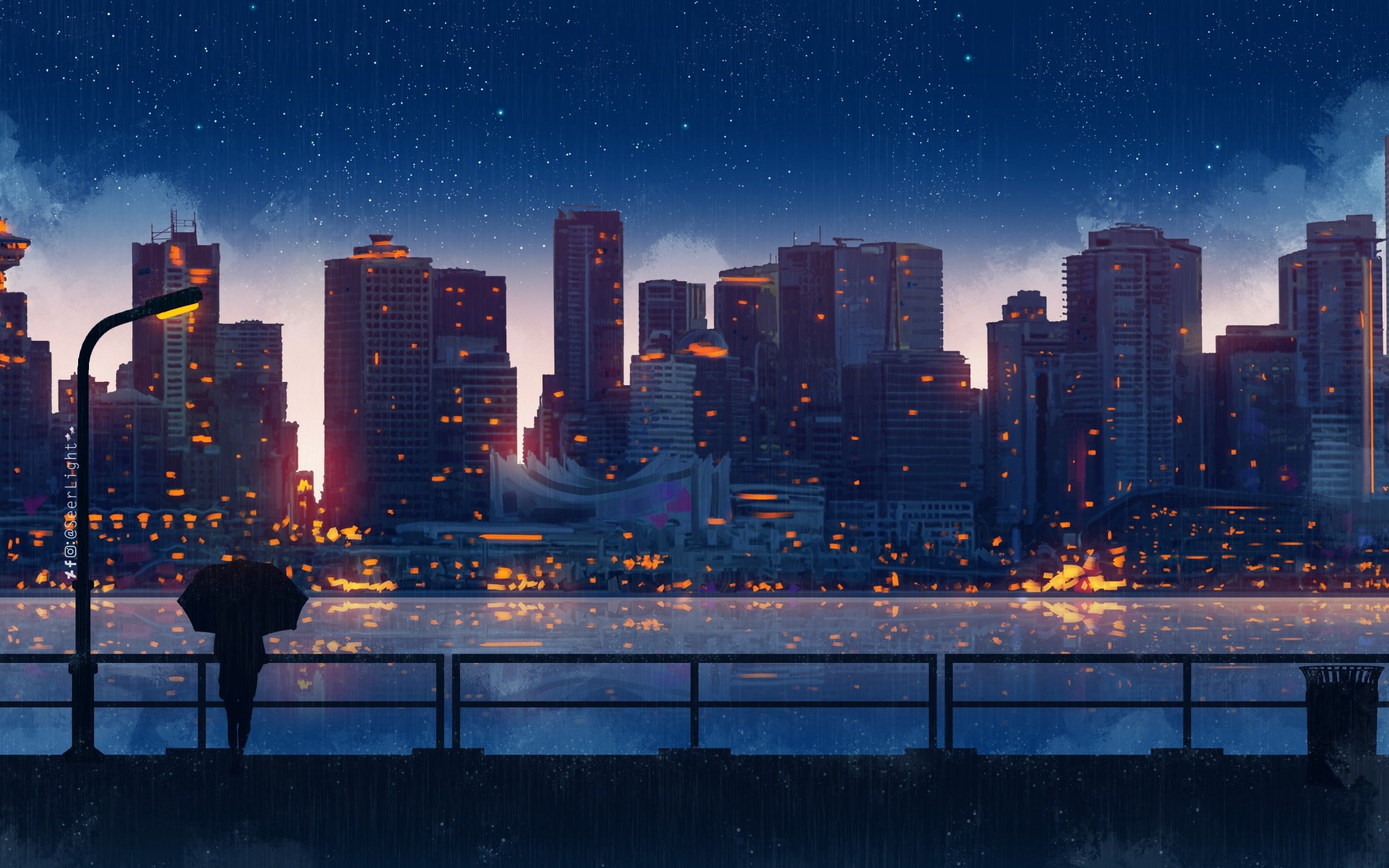 Anime Hd Cityscape Wallpapers