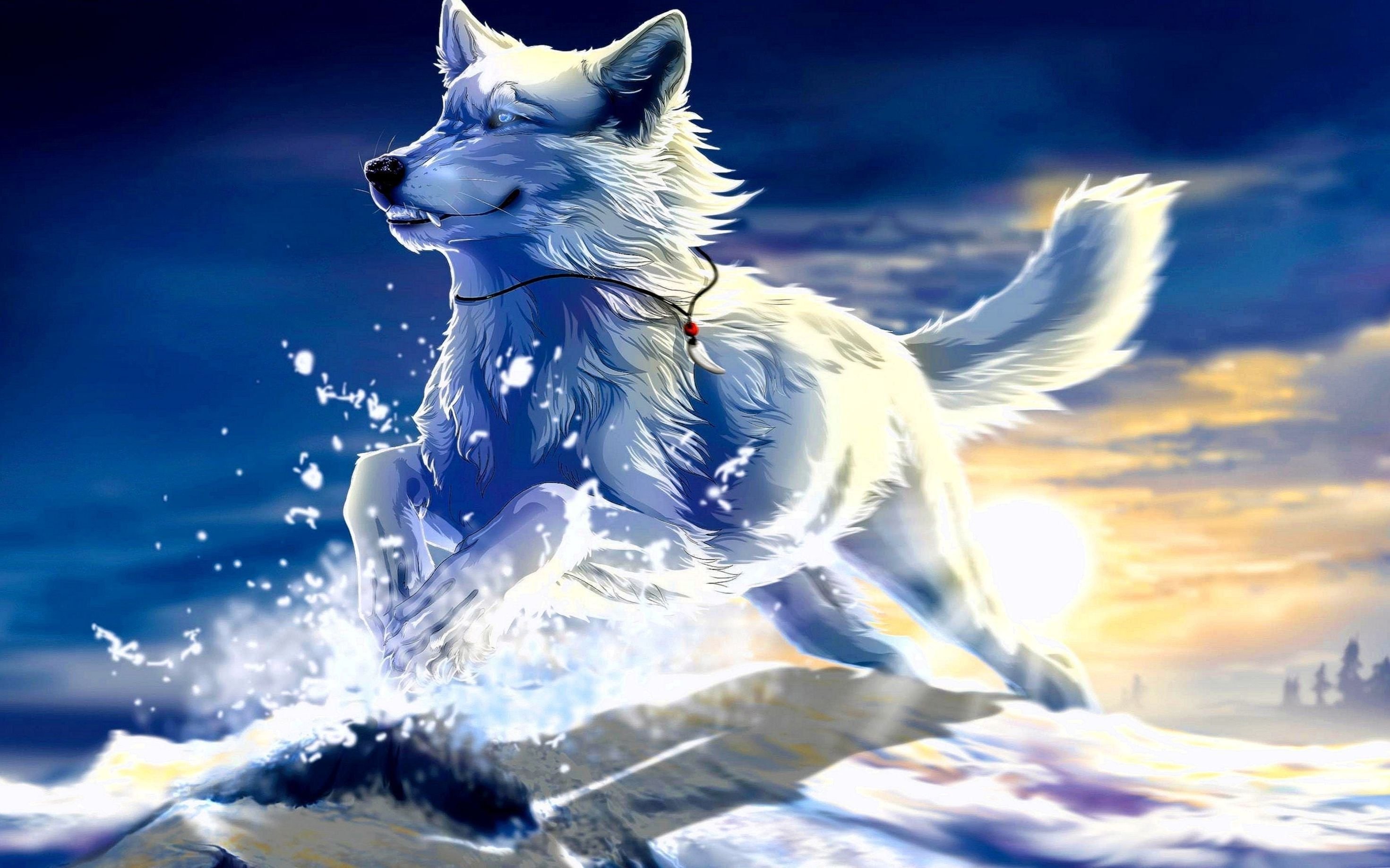 Anime Ice Wolf Wallpapers