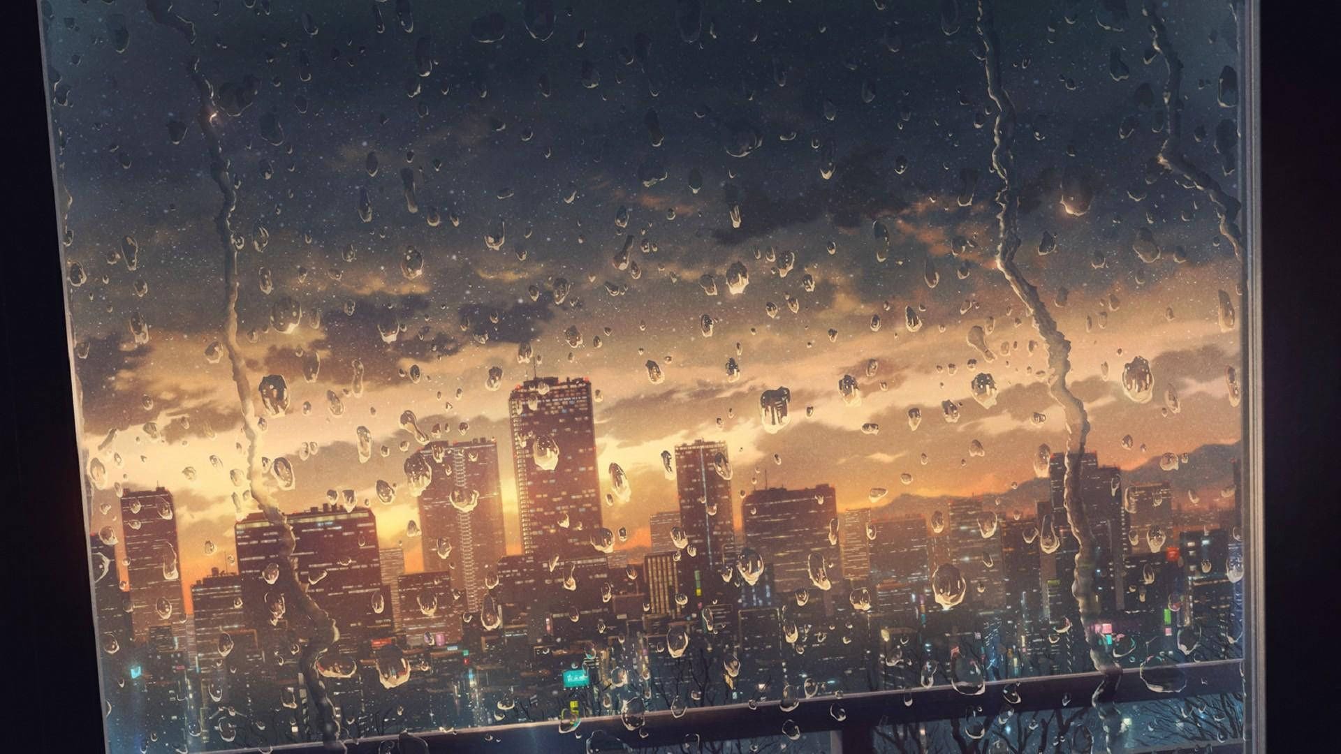 Anime Night City Hd Wallpapers