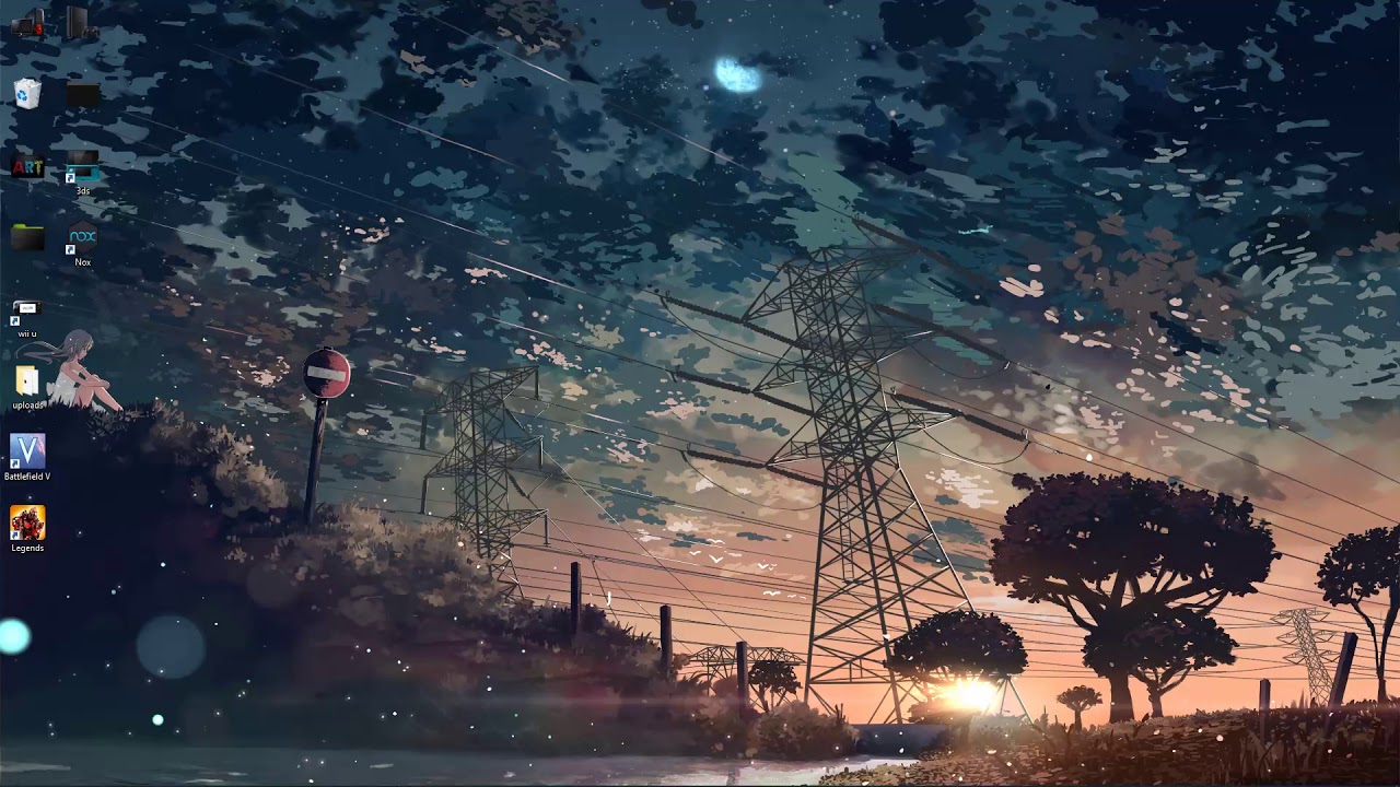 Anime Night Time Sky Wallpapers