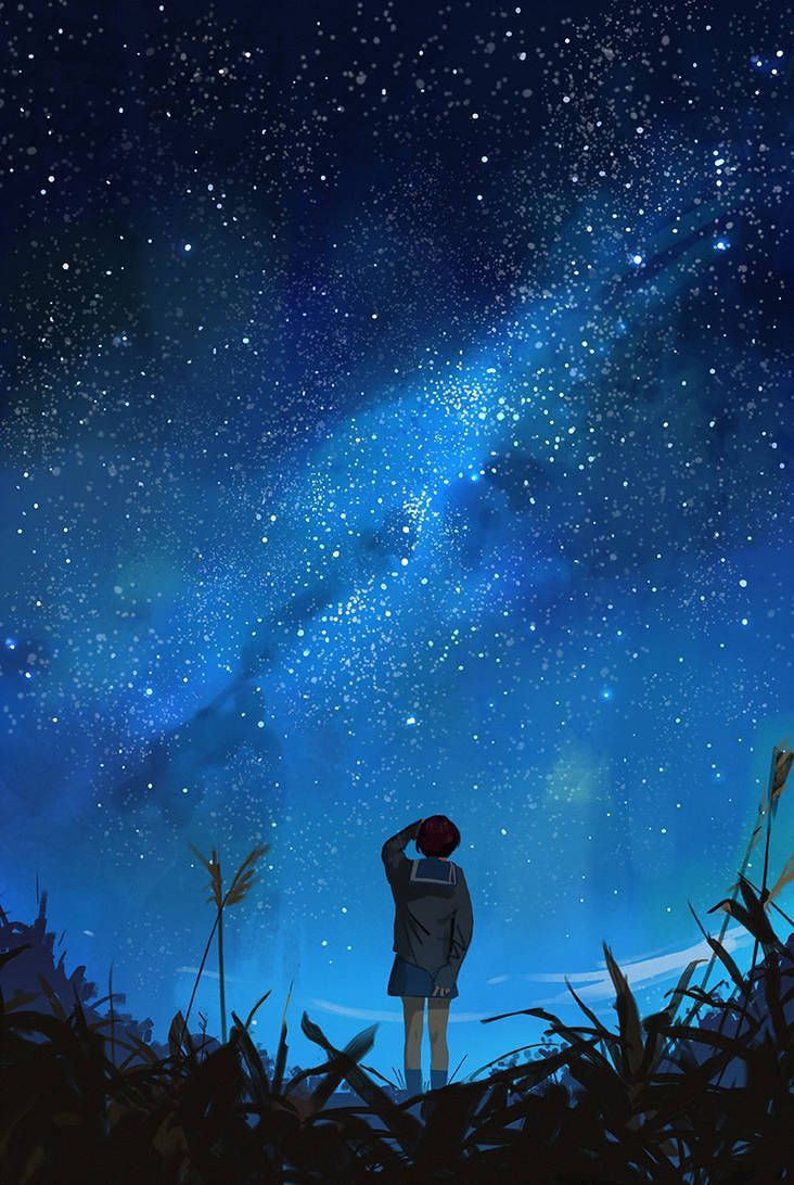 Anime Night Time Sky Wallpapers
