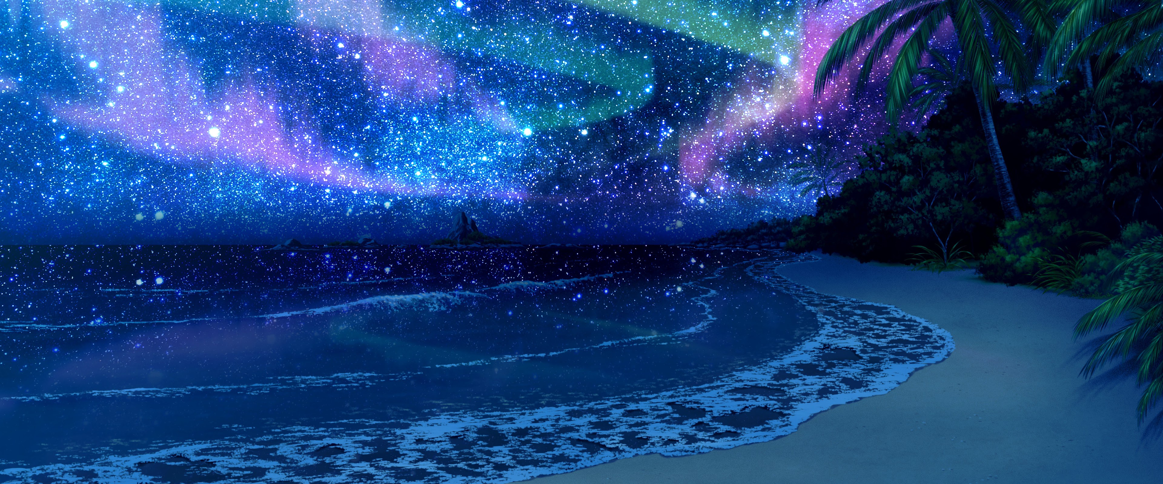 Anime Night Time Sky Wallpapers