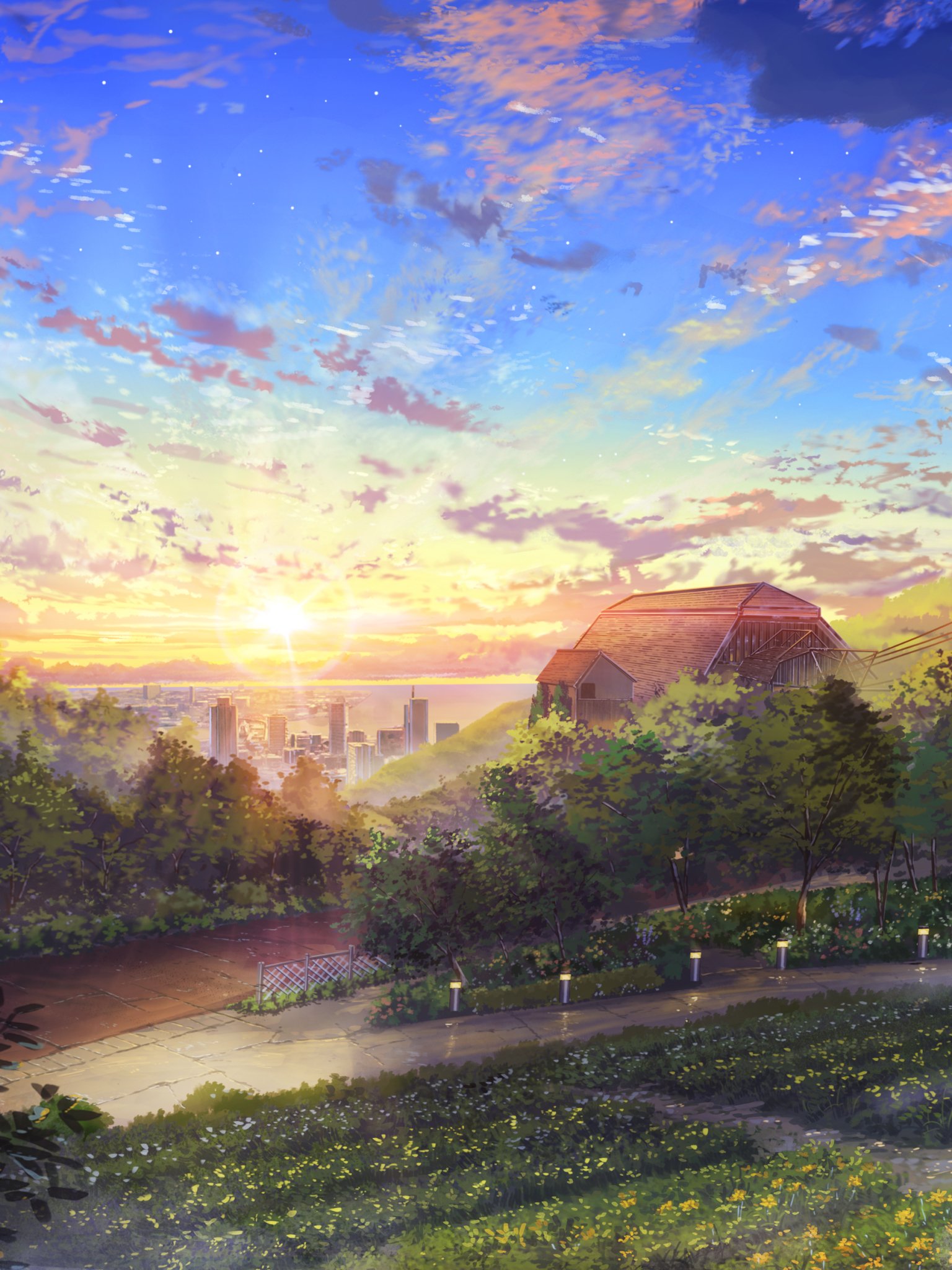 Anime Park Scenery Wallpapers