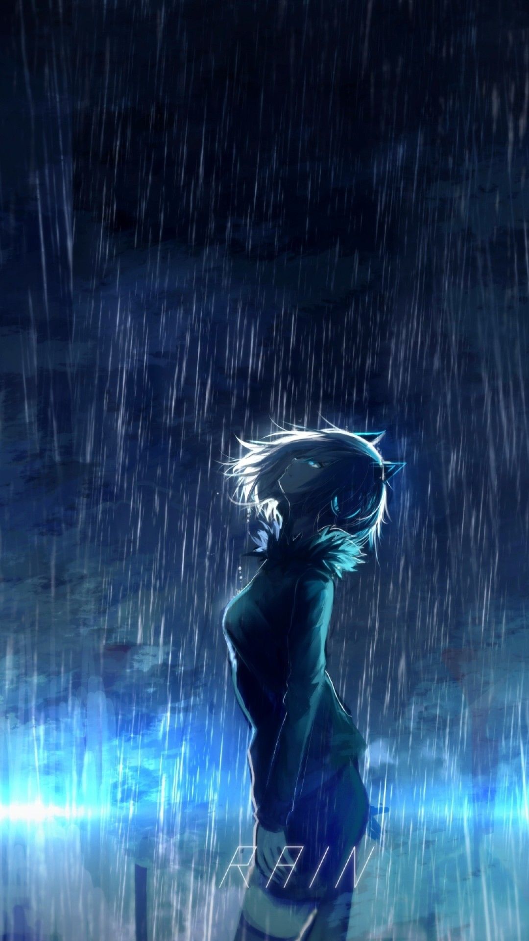 Anime Rain 4K Wallpapers