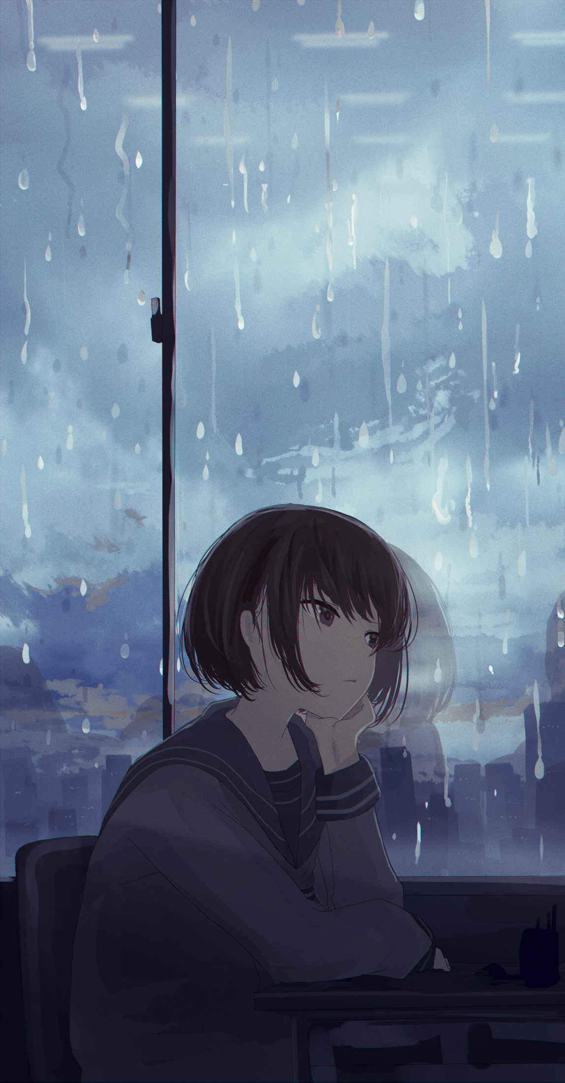 Anime Sad Rain Wallpapers