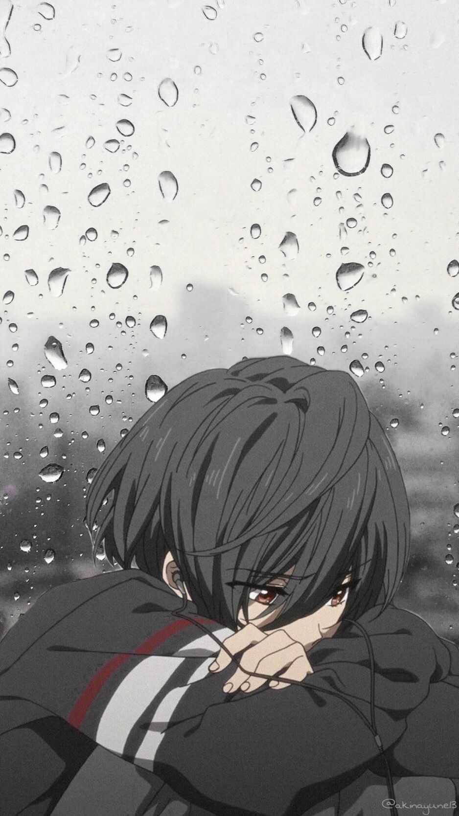 Anime Sad Rain Wallpapers