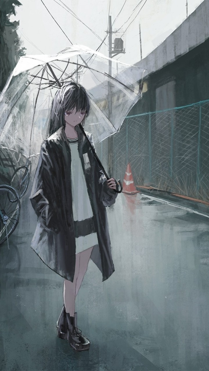 Anime Sad Rain Wallpapers