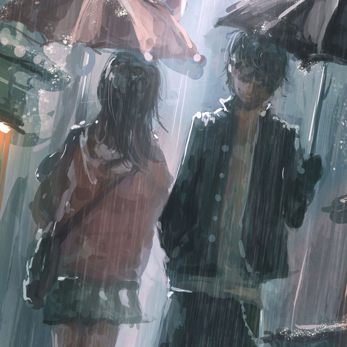 Anime Sad Rain Wallpapers