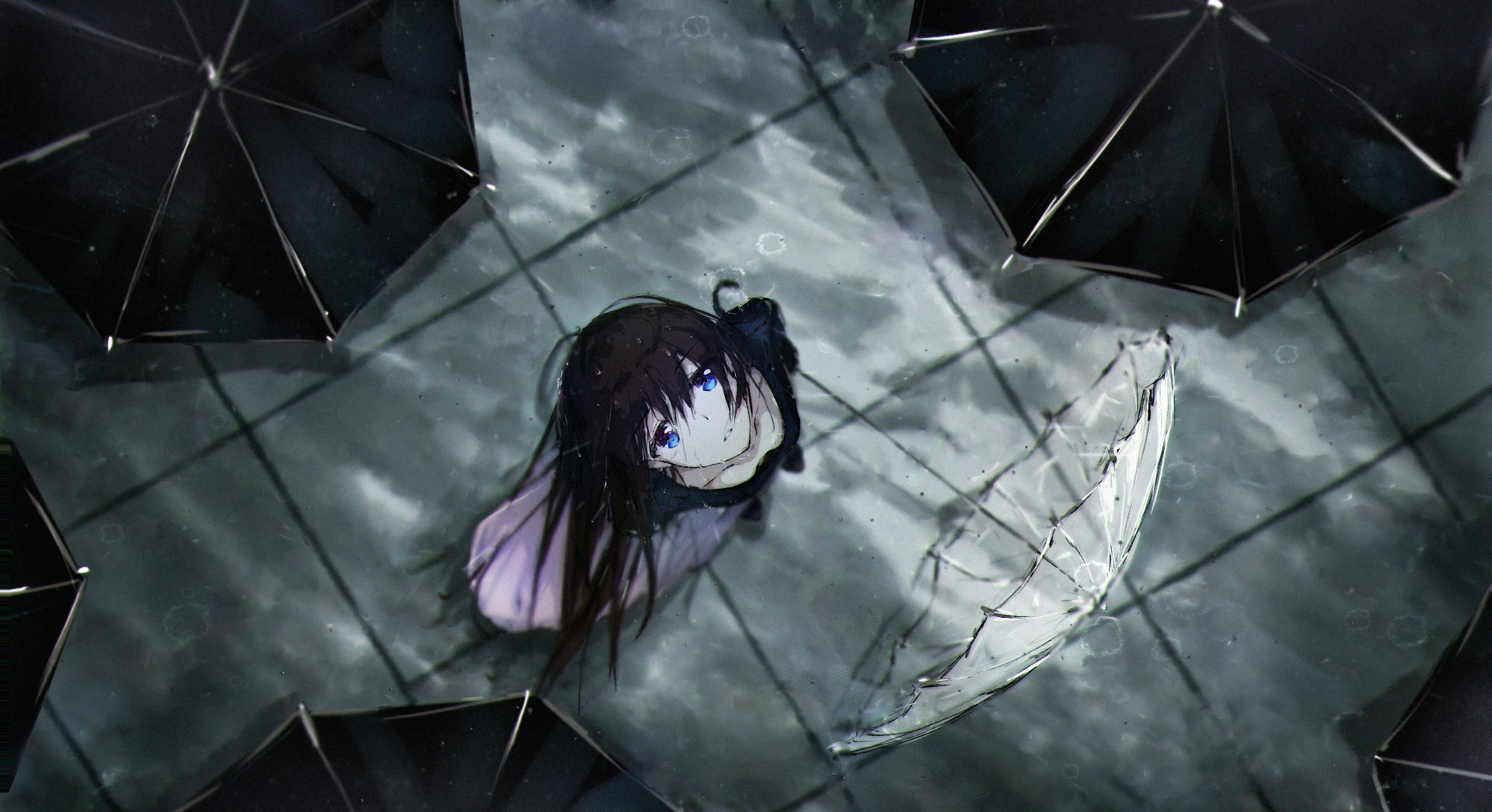 Anime Sad Rain Wallpapers