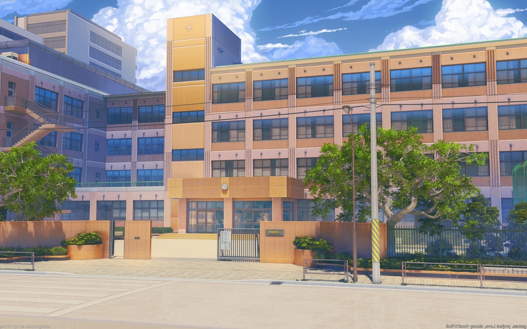 Anime School Scenery Wallpapers