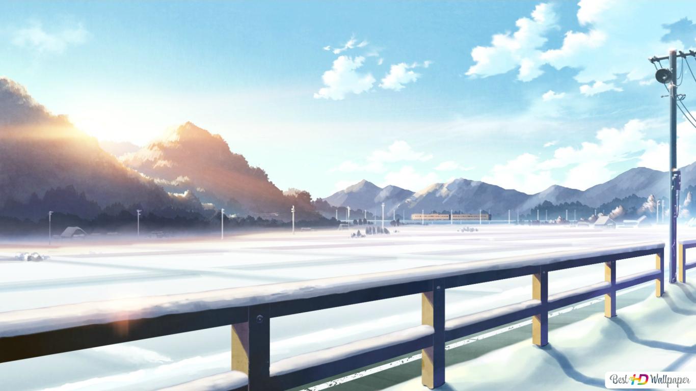 Anime Snow Landscape Wallpapers