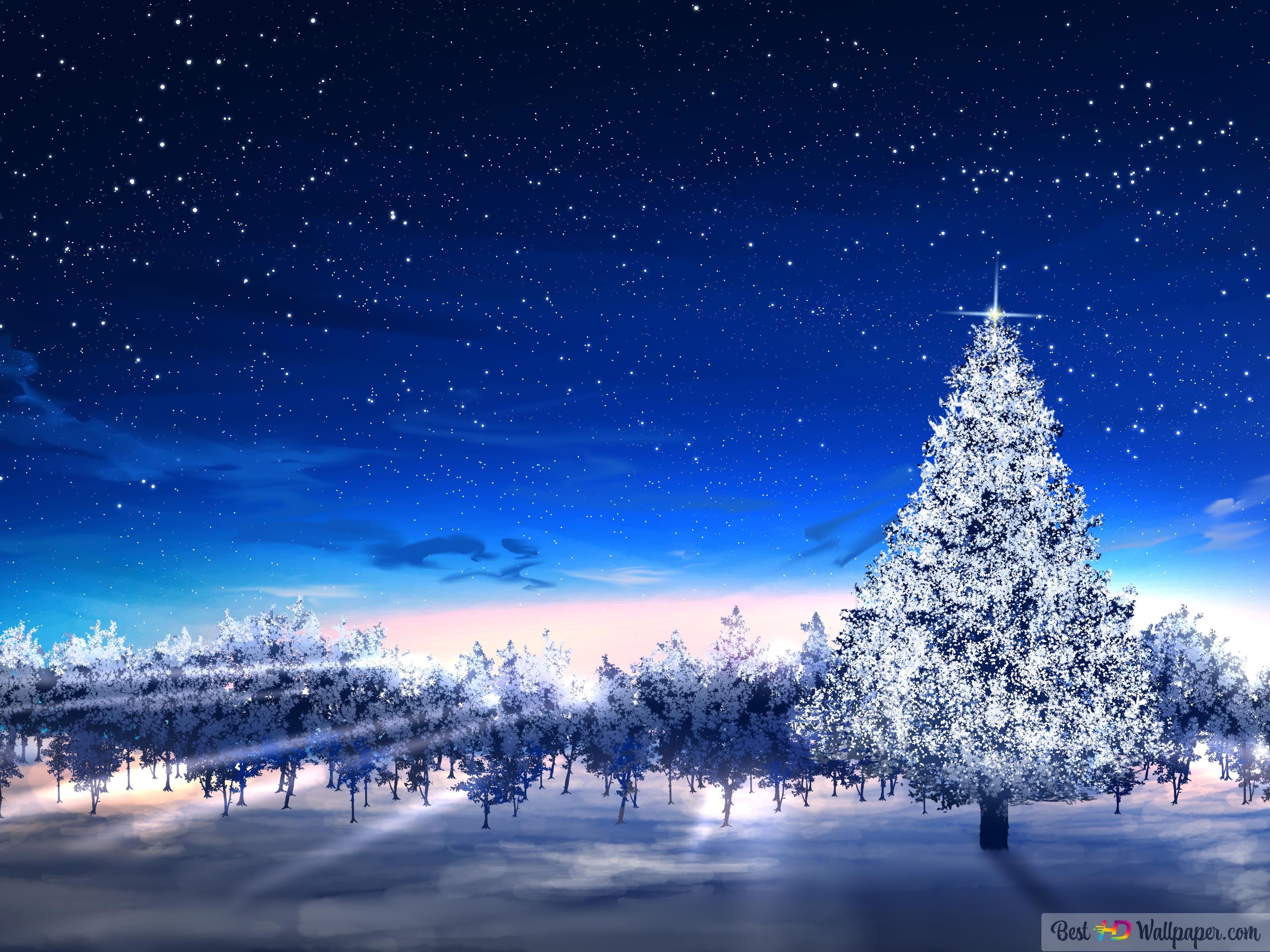 Anime Snow Landscape Wallpapers