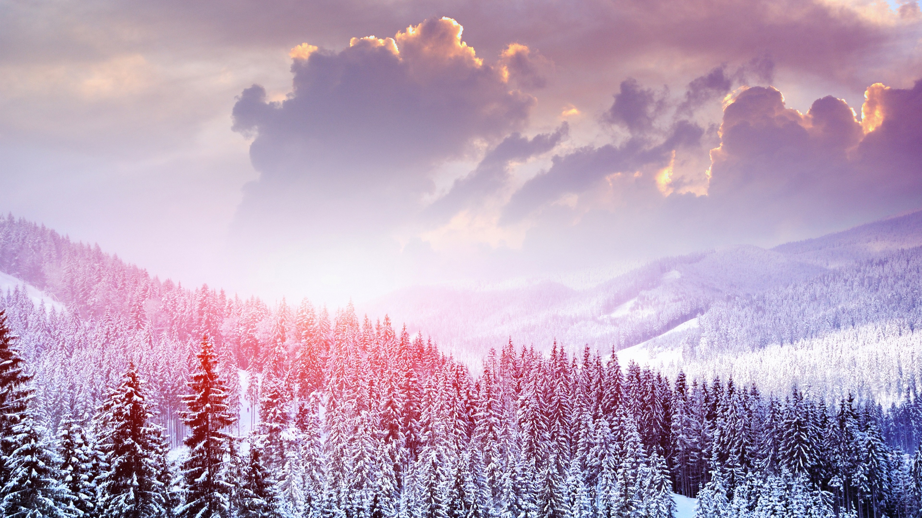 Anime Snow Landscape Wallpapers