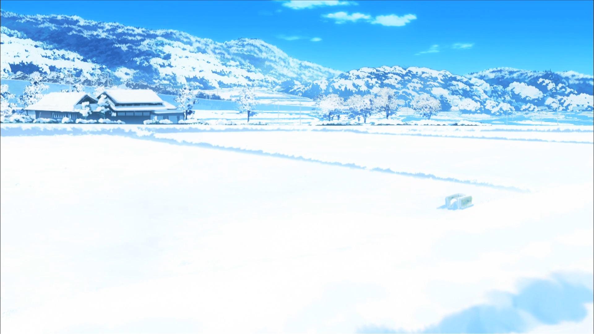 Anime Snow Scenery Wallpapers